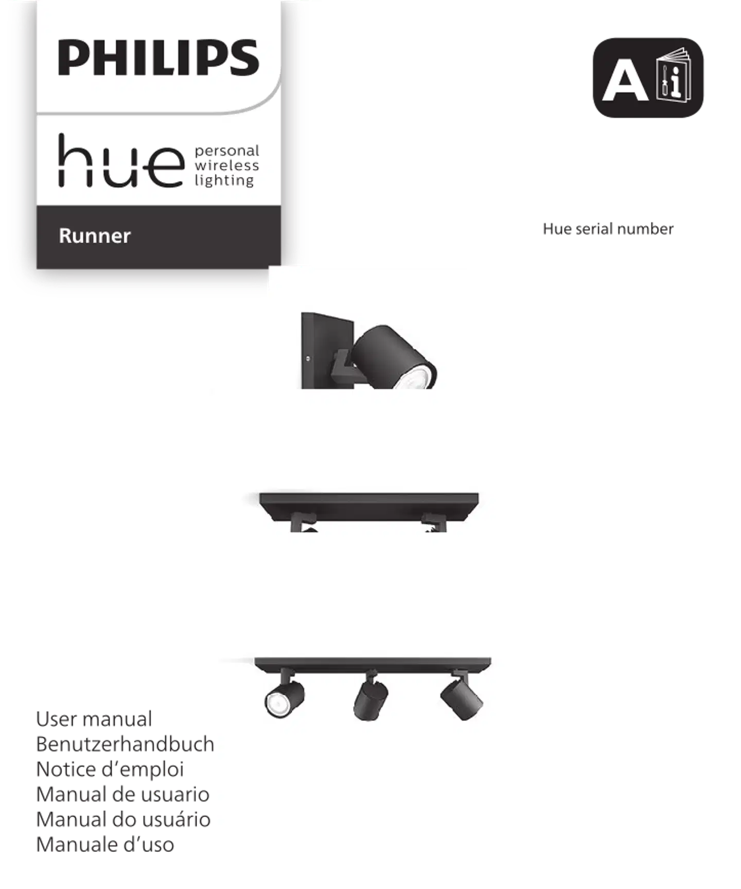 Philips Hue Runner -lisäkohdevalaisin 4.2W 2200-6500K 400LM valkoinen - 3