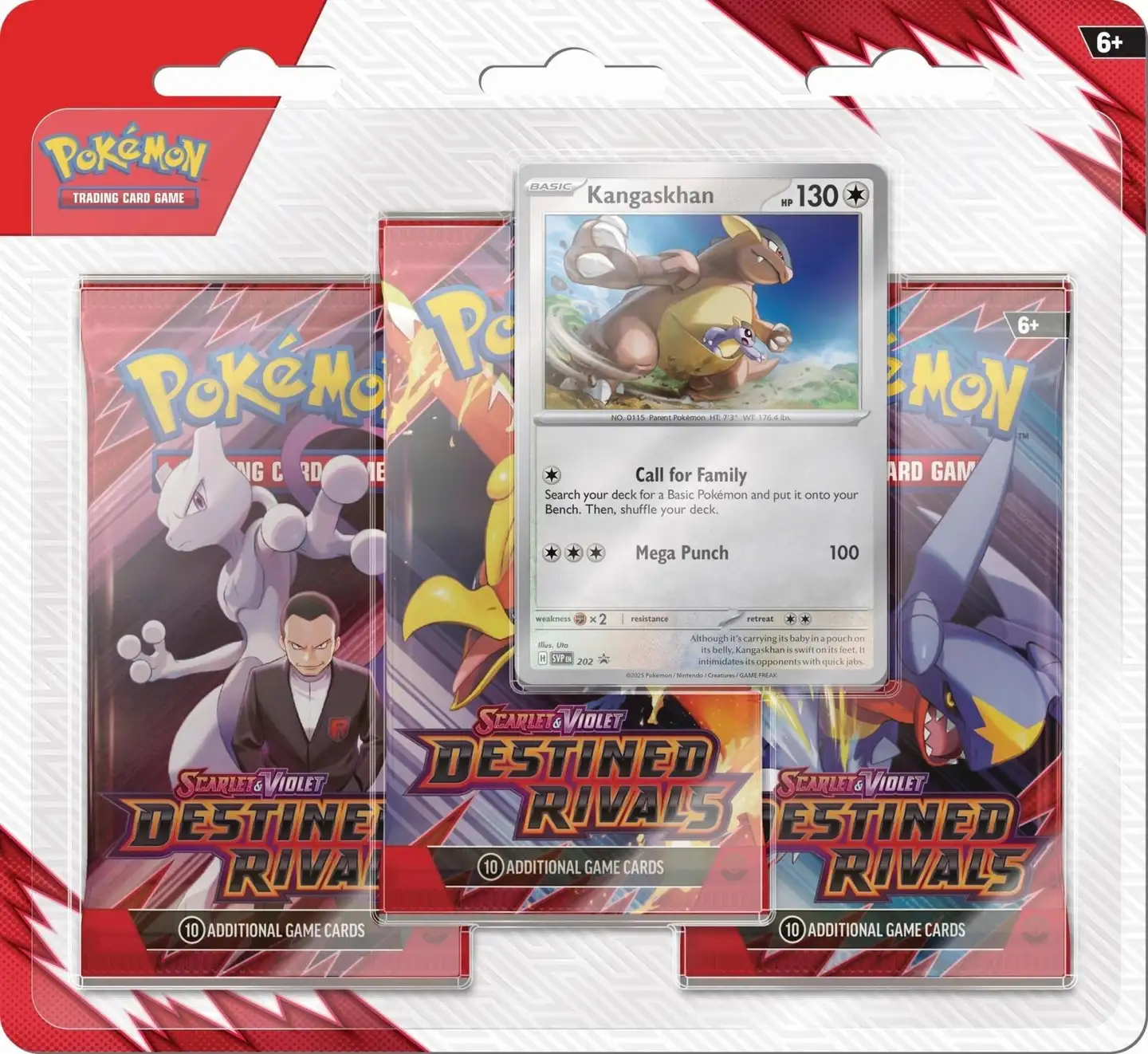 Pokemon Scarlet & Violet 3 pack -paketti Destined Rivals keräilykortit