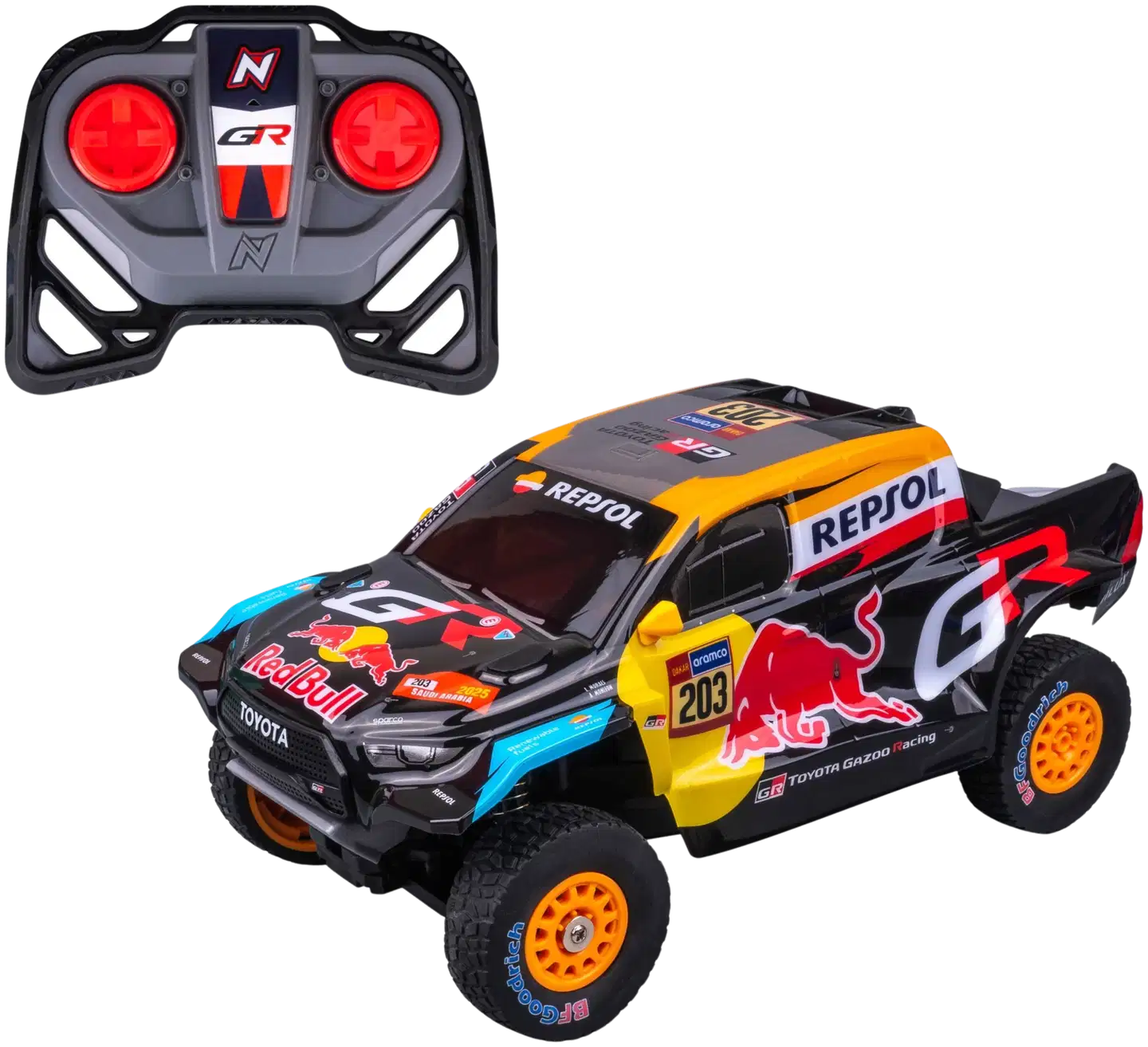 NIKKO Toyota Gazoo Racing Dakar 2025 Moraes Radio-Ohjattava 1:12 - 1