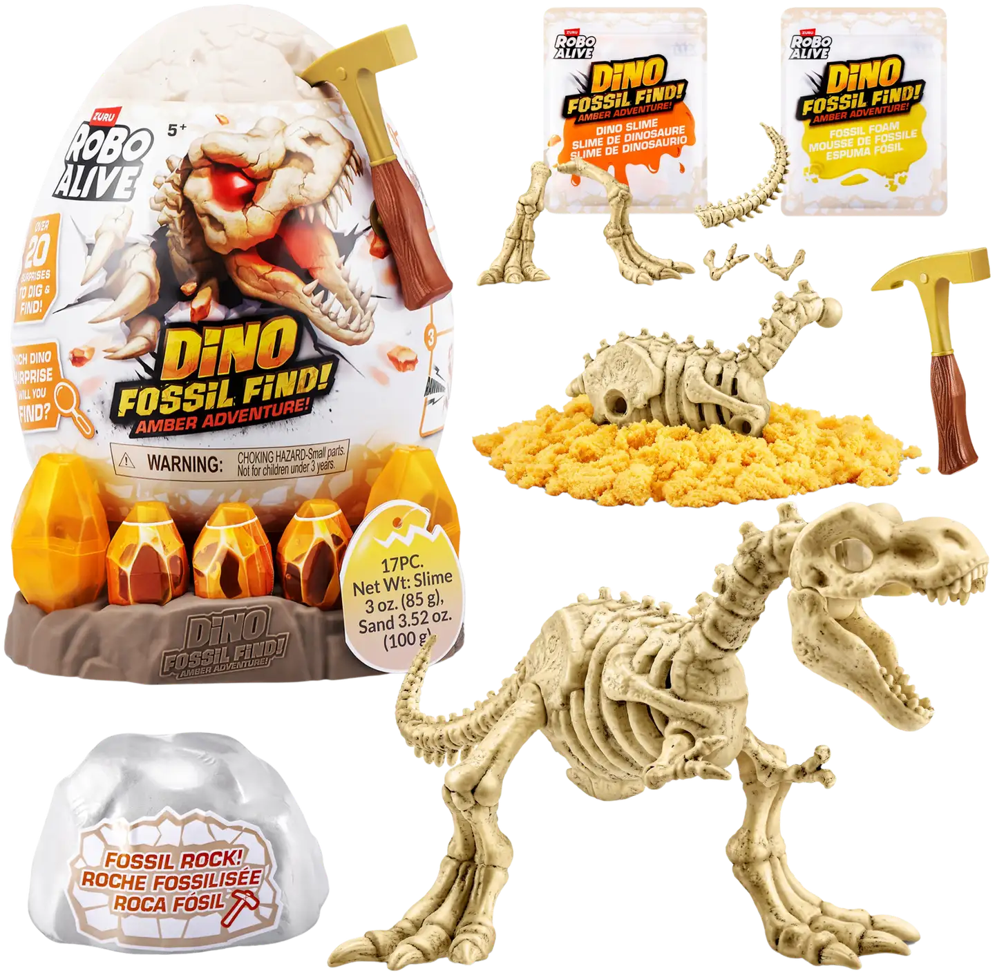 Robo Alive Fossil Find Amber Adventure - 1