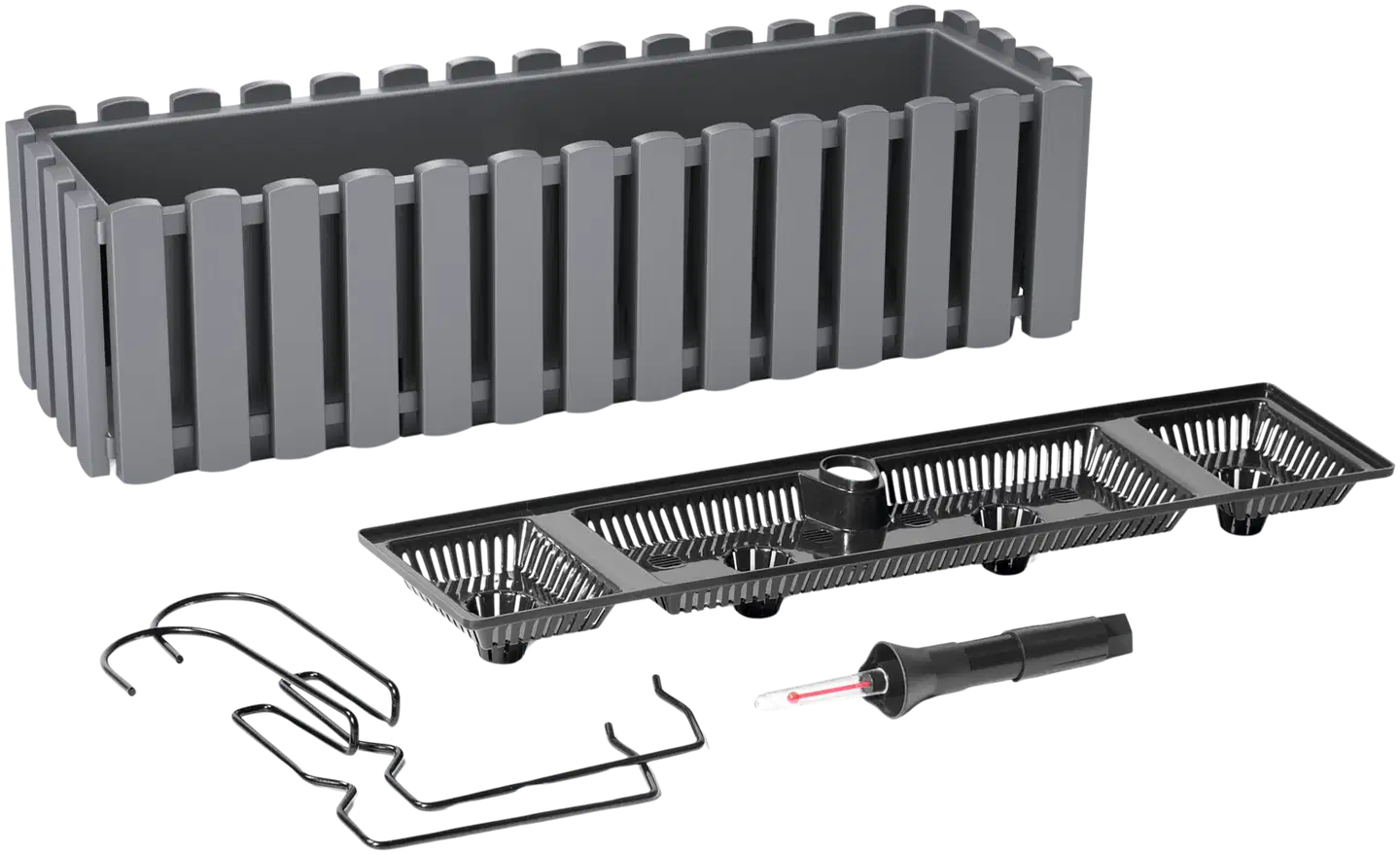 Parvekelaatikko Boardee Fencycase 58cm harmaa - 2