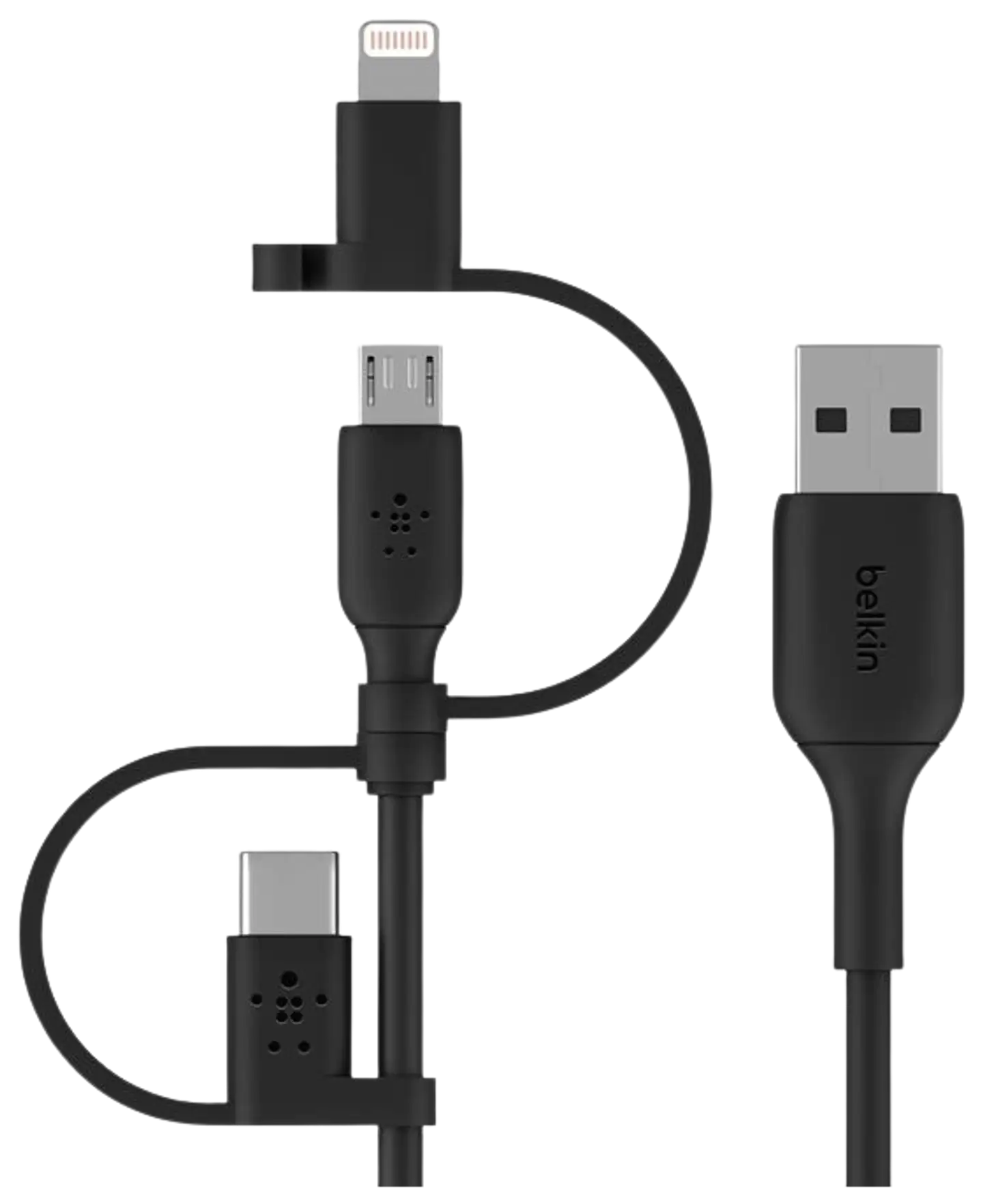 Belkin Universaali latauskaapeli (Lightning/Micro-USB/USB-C to USB-A) 1M