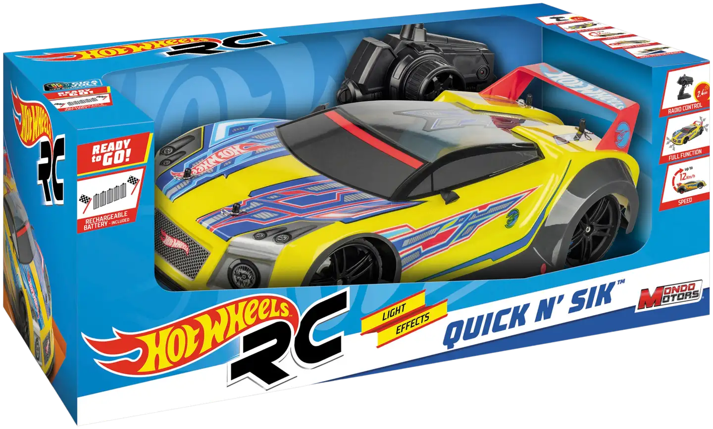 Hot Wheels RC Quick'n Sik -kauko-ohjattava auto 1:10 - 3