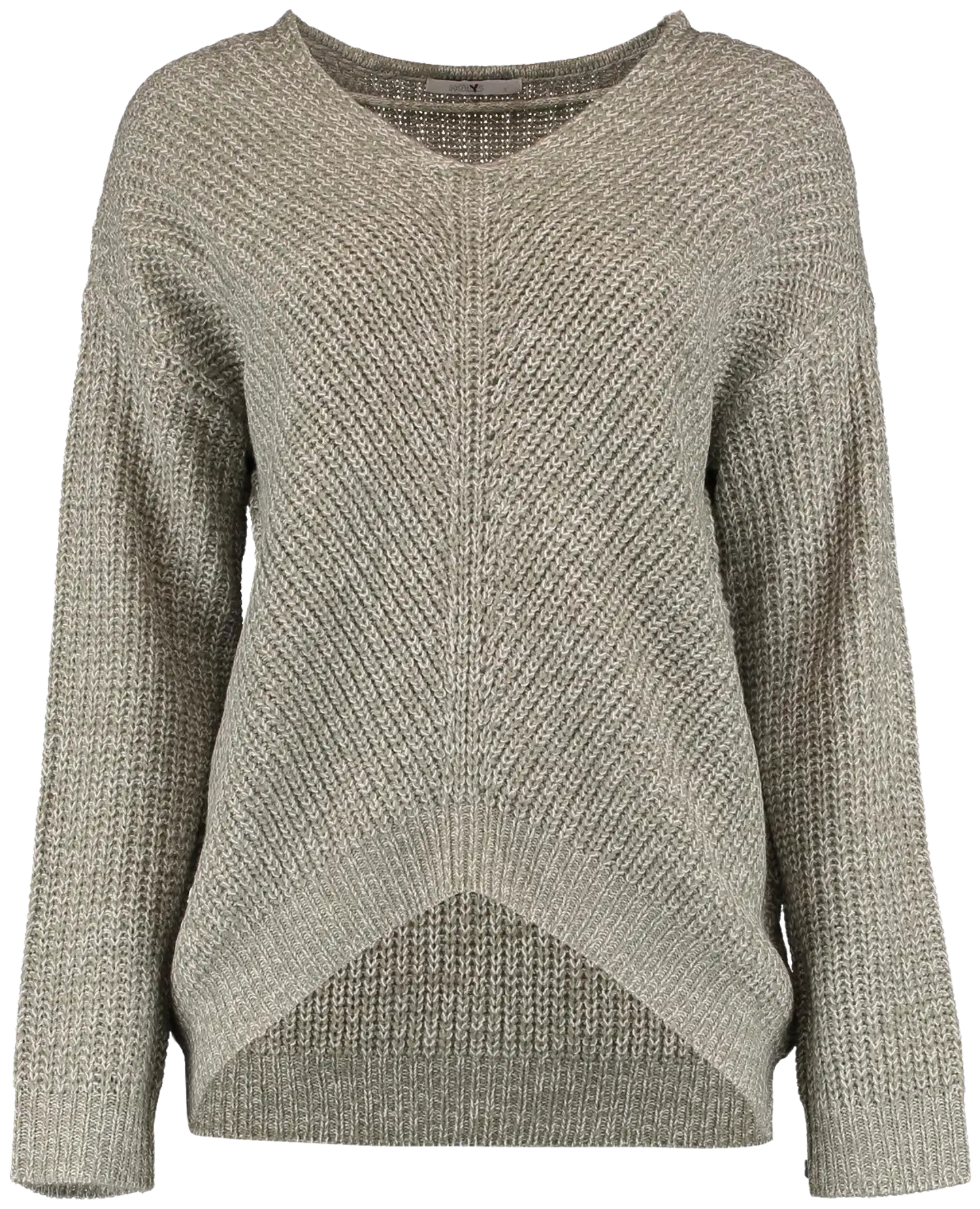 Hailys naisten neule Pi44pa - khaki marl - 1