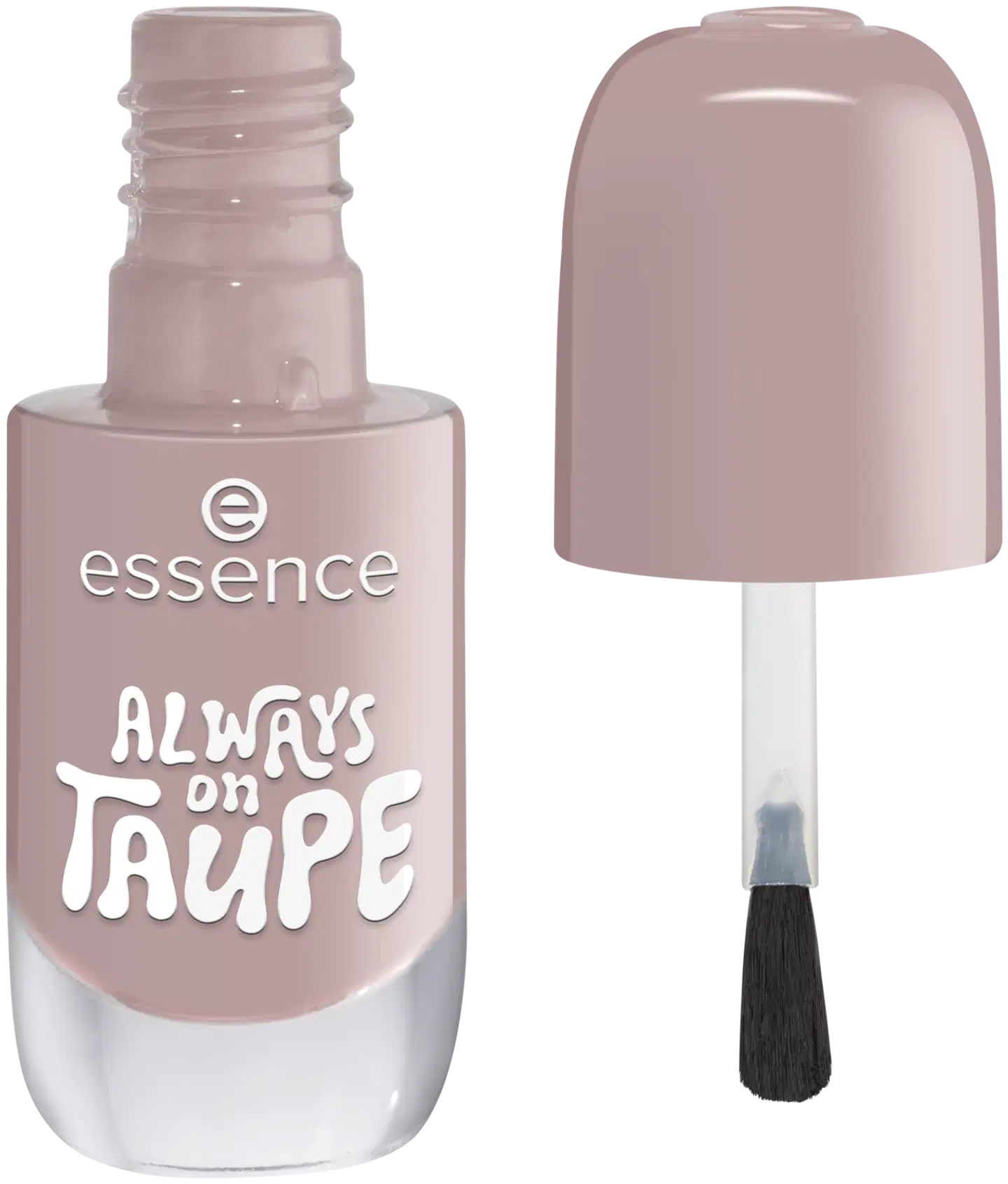 essence gel nail polish 33 JUST WHITE 8 ml - ALWAYS on TAUPE - 2