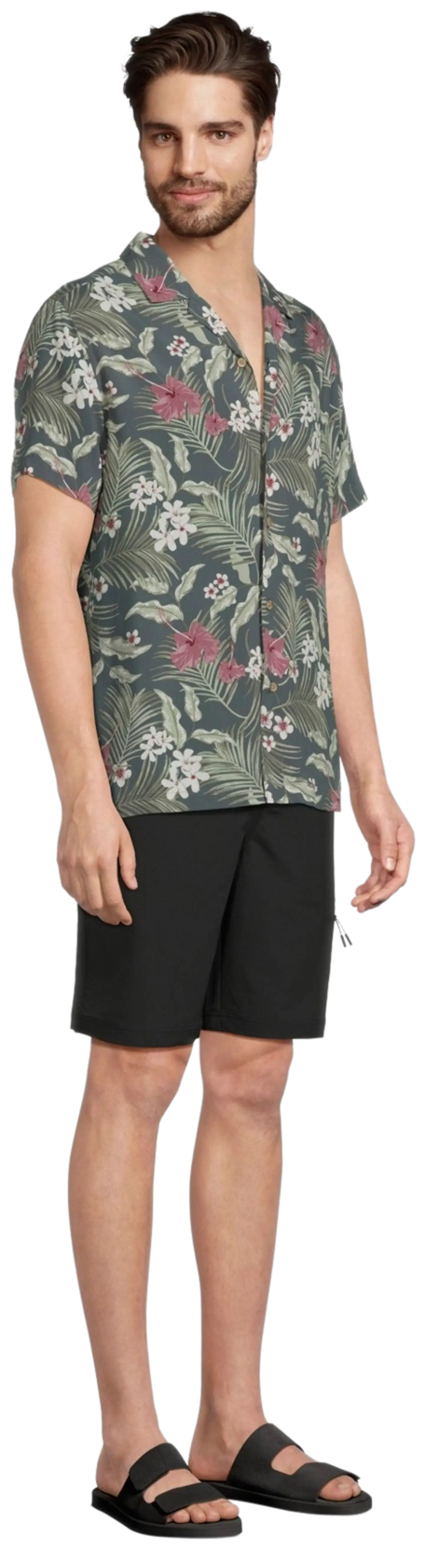 TEX miesten kesäpaita I275362 - KHAKI DARK - 4