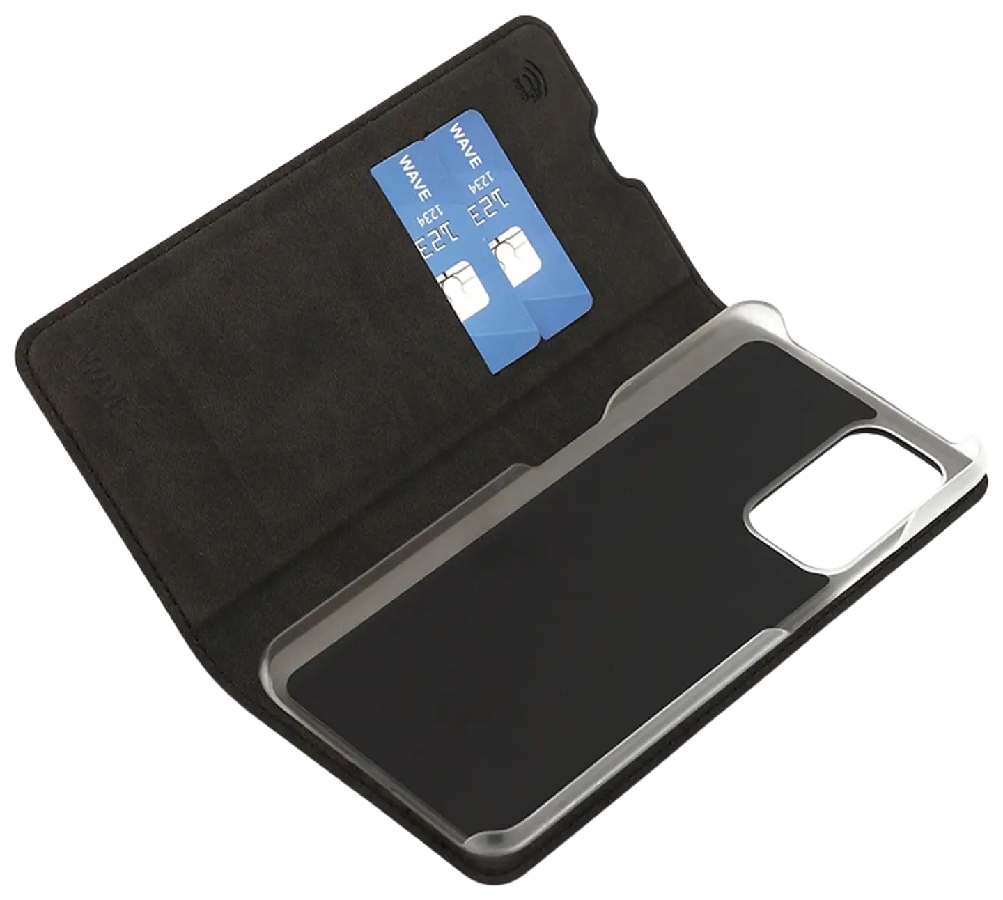 Wave Book Case, OnePlus 9, Musta - 4