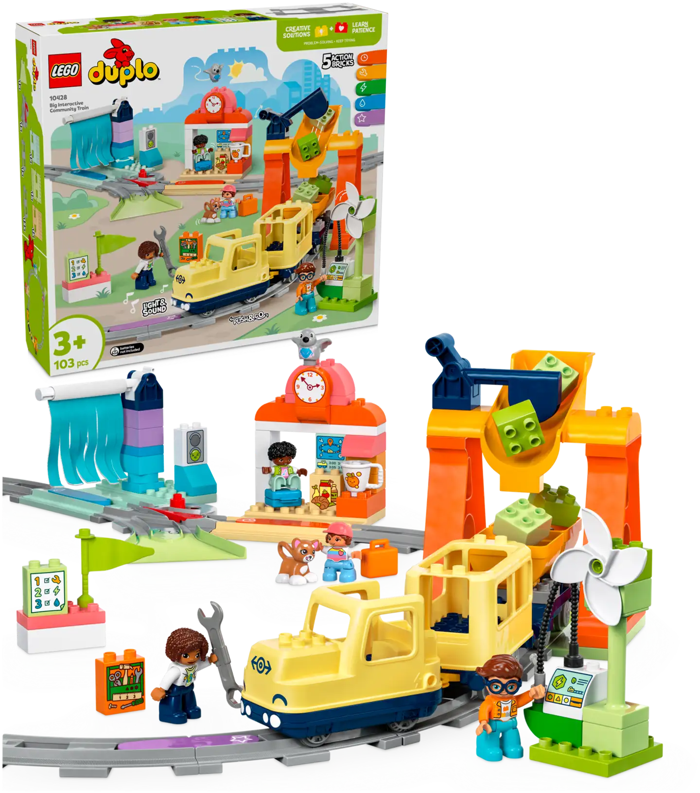 LEGO® DUPLO Town 10428 Iso interaktiivinen paikallisjuna - 1