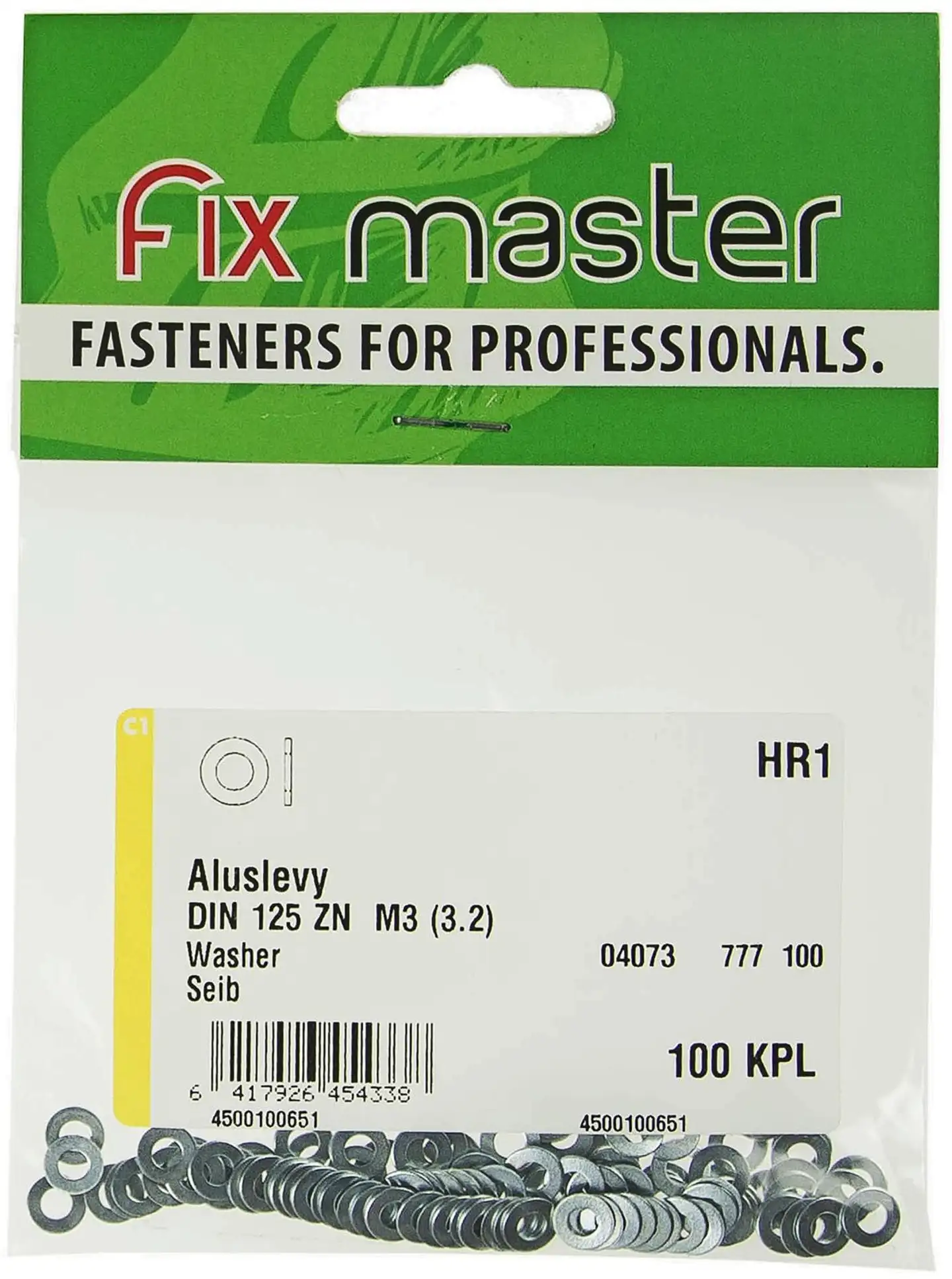 Fix Master aluslevy M3 sinkitty 100kpl