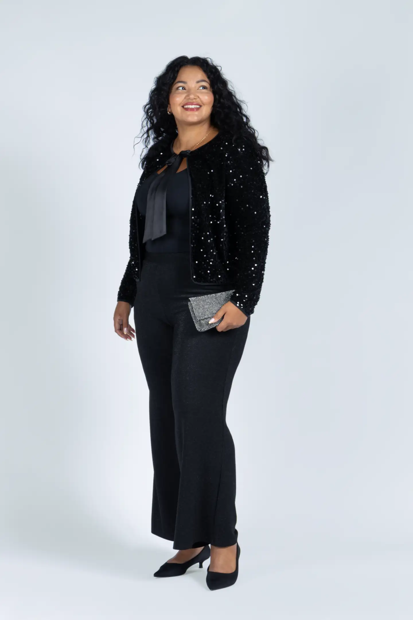 Now Curvy naisten juhlapaljettijakku 135782 - Sequins - 4