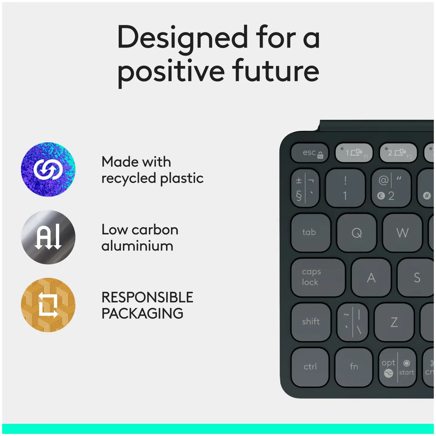 LOGITECH Keys-To-Go 2 - GRAPHITE - 5