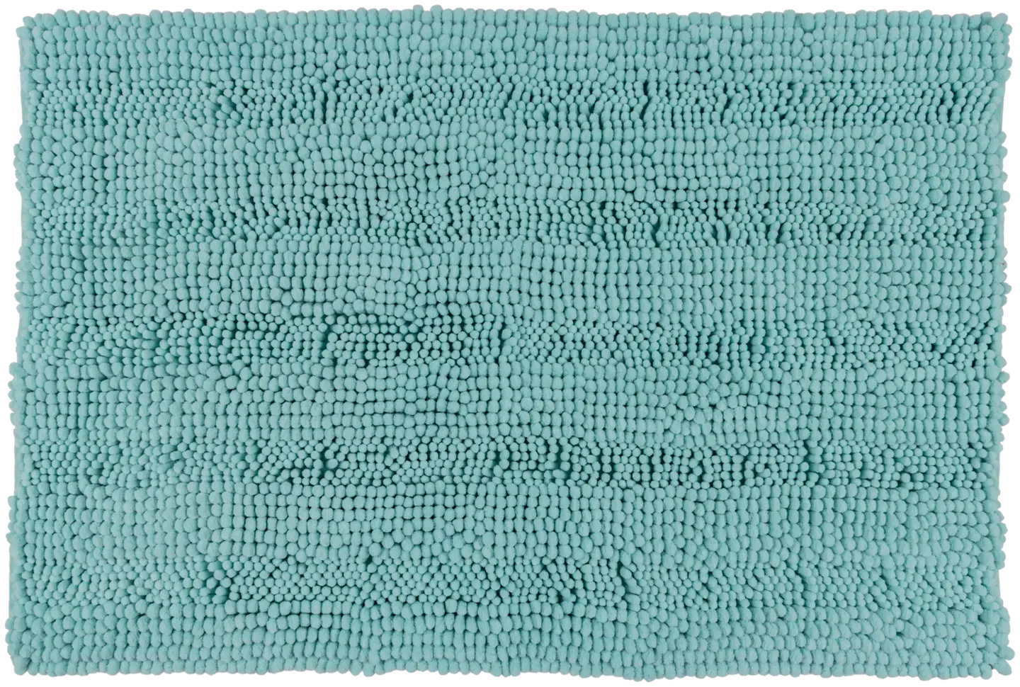 House kylpyhuonematto Chenille Stripe 50x80 cm, aqua - 1