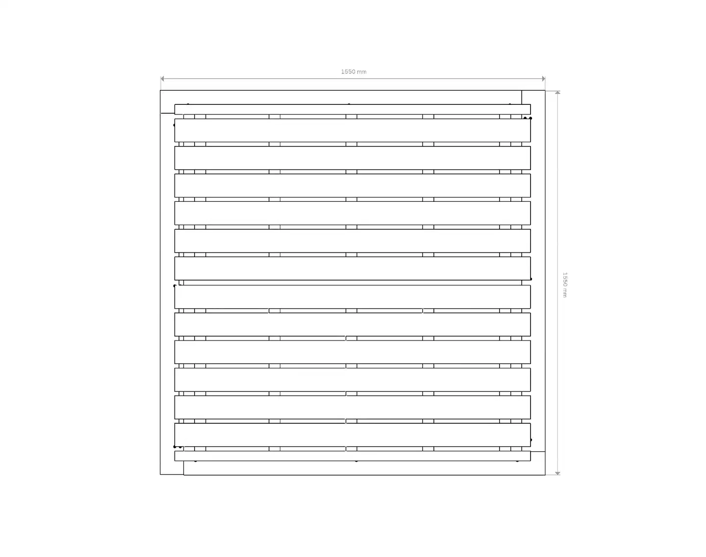 Hiekkalaatikko kannella 22x150x150cm - 3