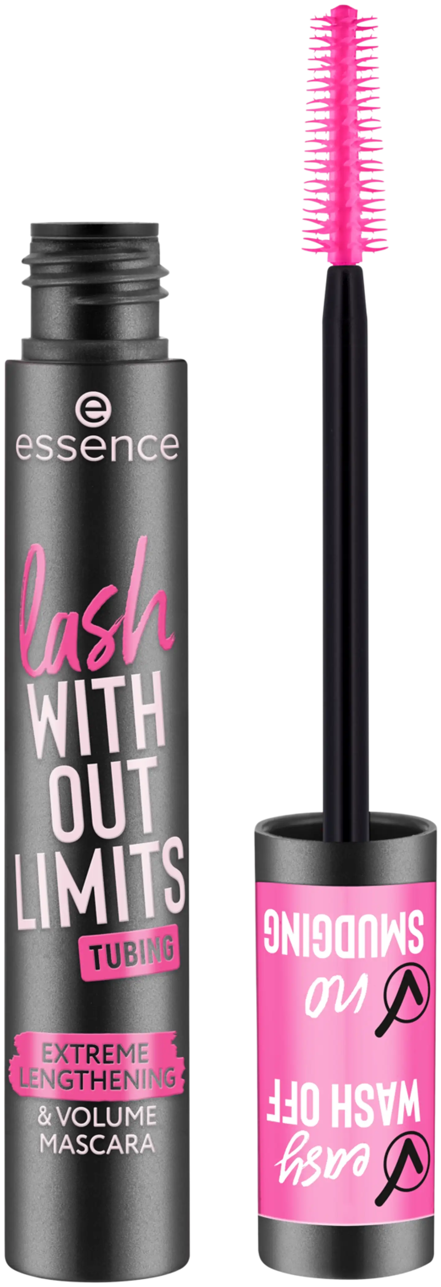 essence lash WITHOUT LIMITS TUBING Extreme Lengthening & Volume Mascara 04 Black Tubing 13 ml - 2