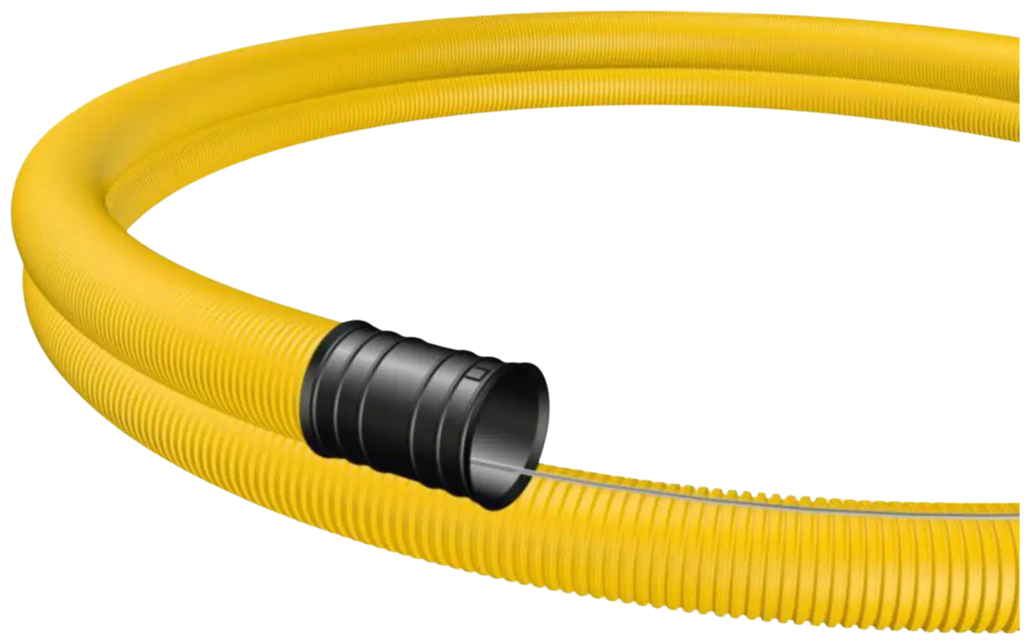 Evopipe Kaapelinsuojaputki 50mm 450N 50m vetolan keltainen flex