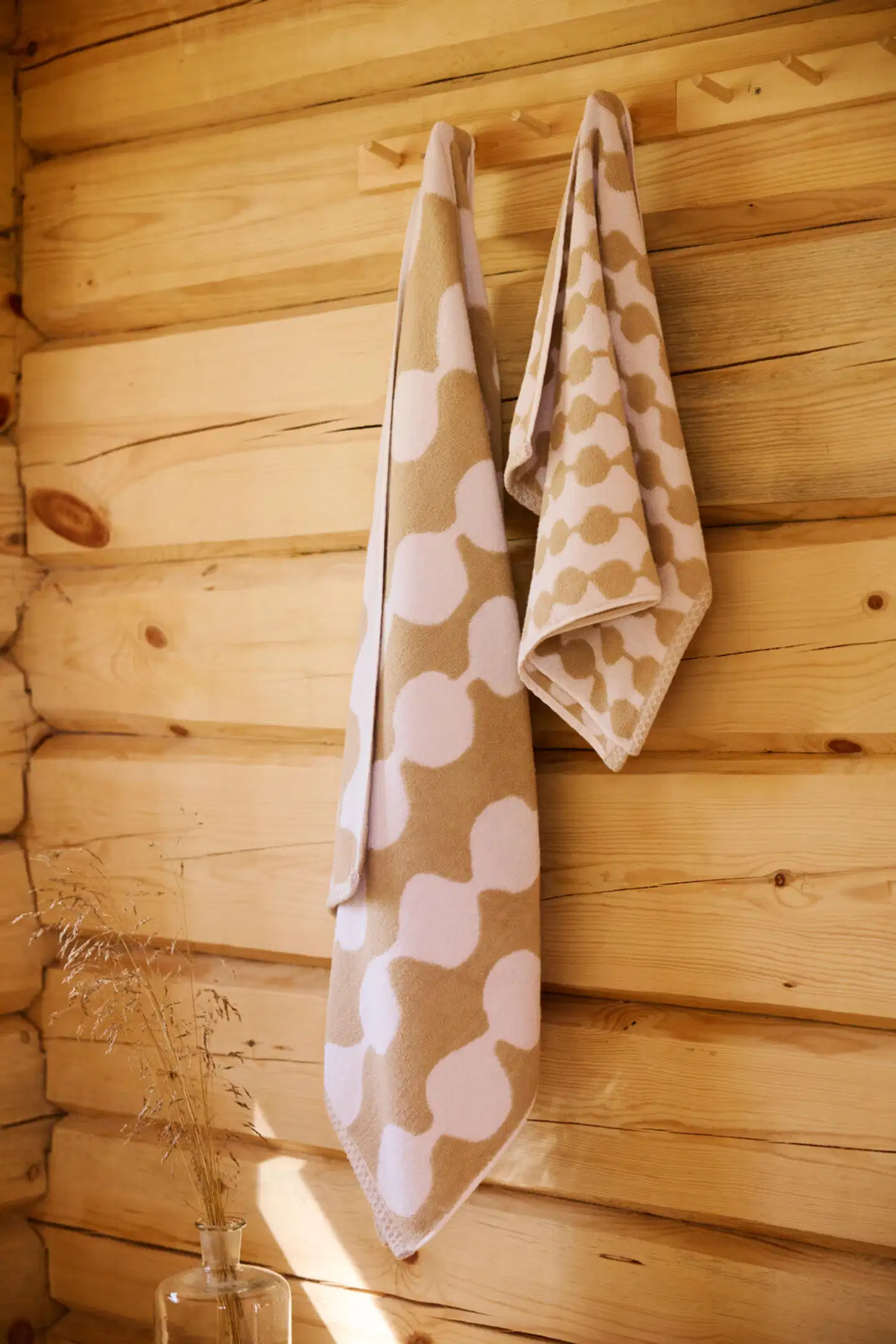 Finlayson kylpypyyhe Pampula 70x150 beige-valkoinen - 4