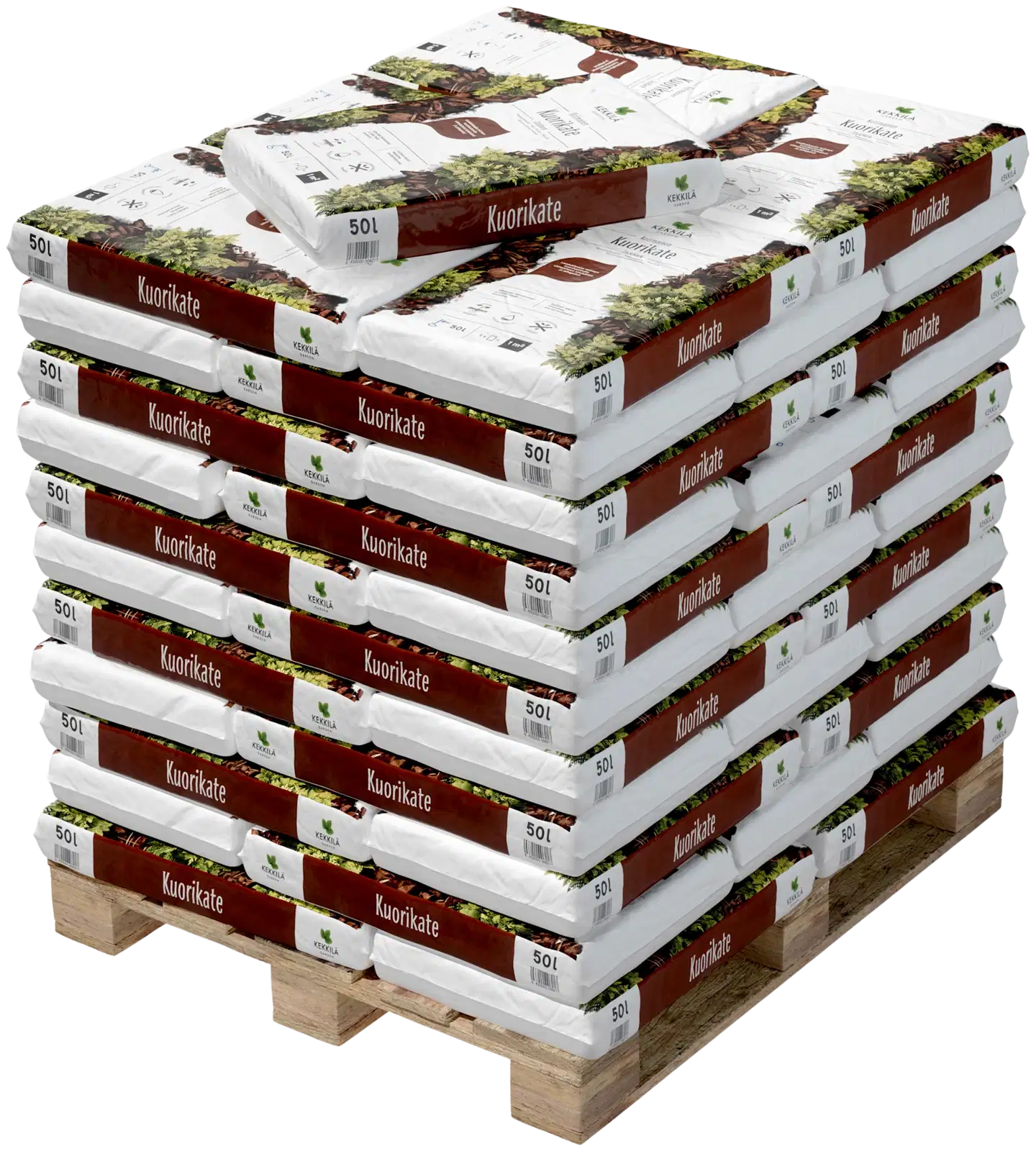 Kekkilä Kuorikate 50 l, lava 60 säkkiä