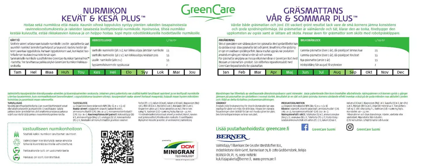 GreenCare 3 l Nurmikon Kevät & Kesä Plus - 2