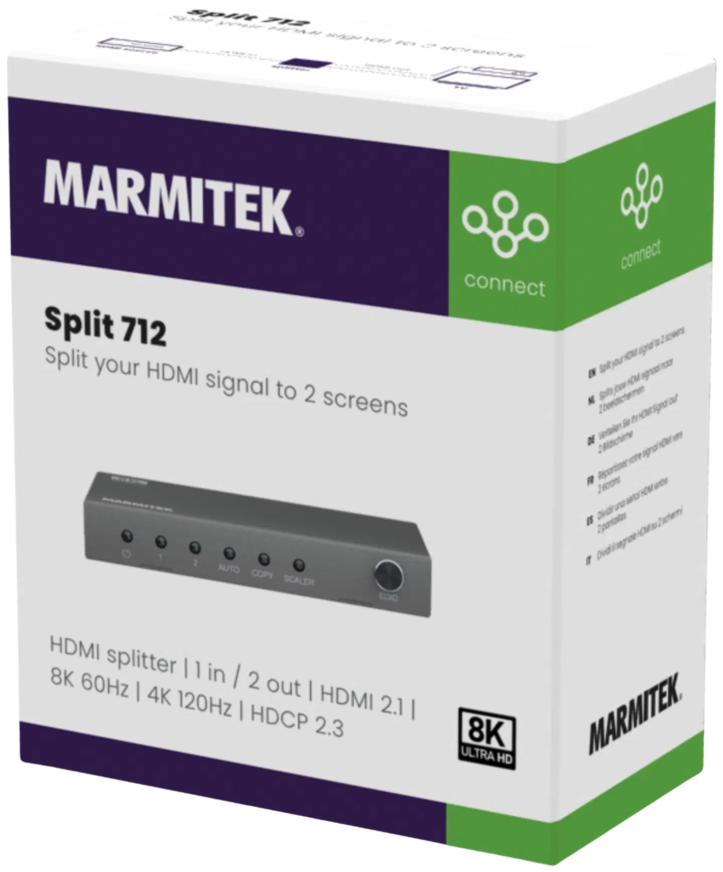 Marmitek HDMI-jakaja Split 712 8K HDMI-jakaja - 7