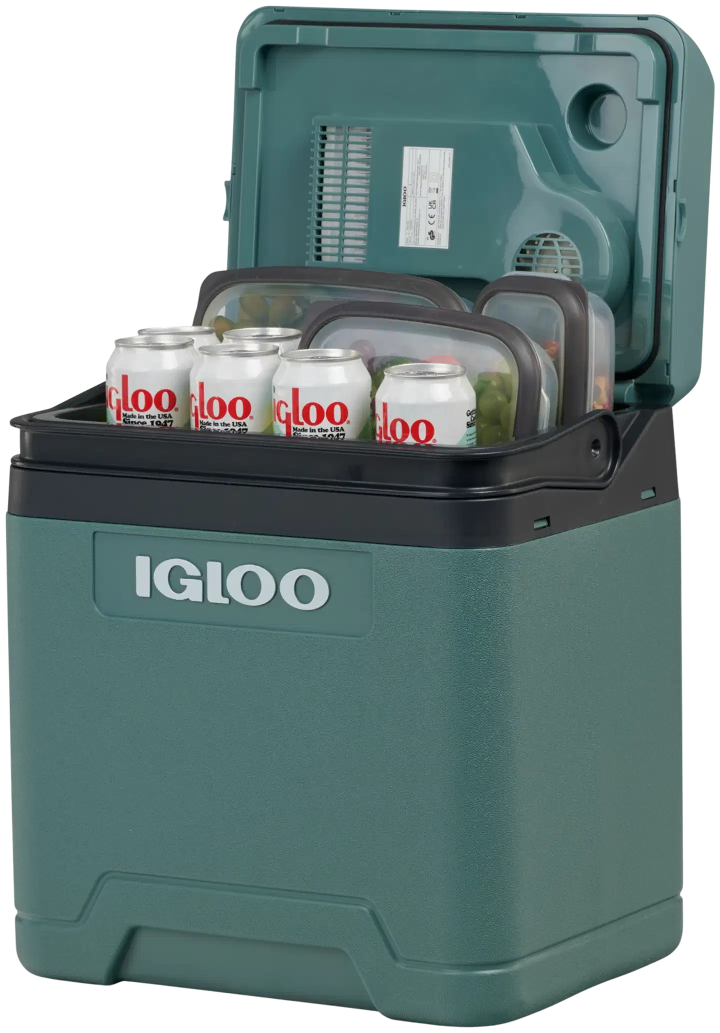 Igloo termosähköinen kylmälaukku IE27 ACDC, tilavuus 27l, vihreä - 7
