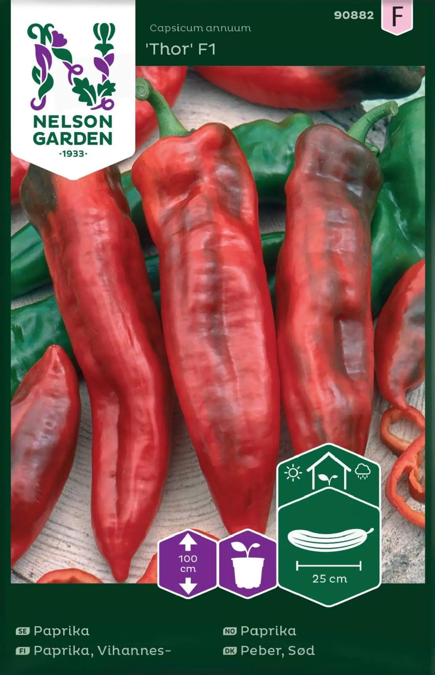 Nelson Garden Siemen Paprika, Vihannes-, Thor F1