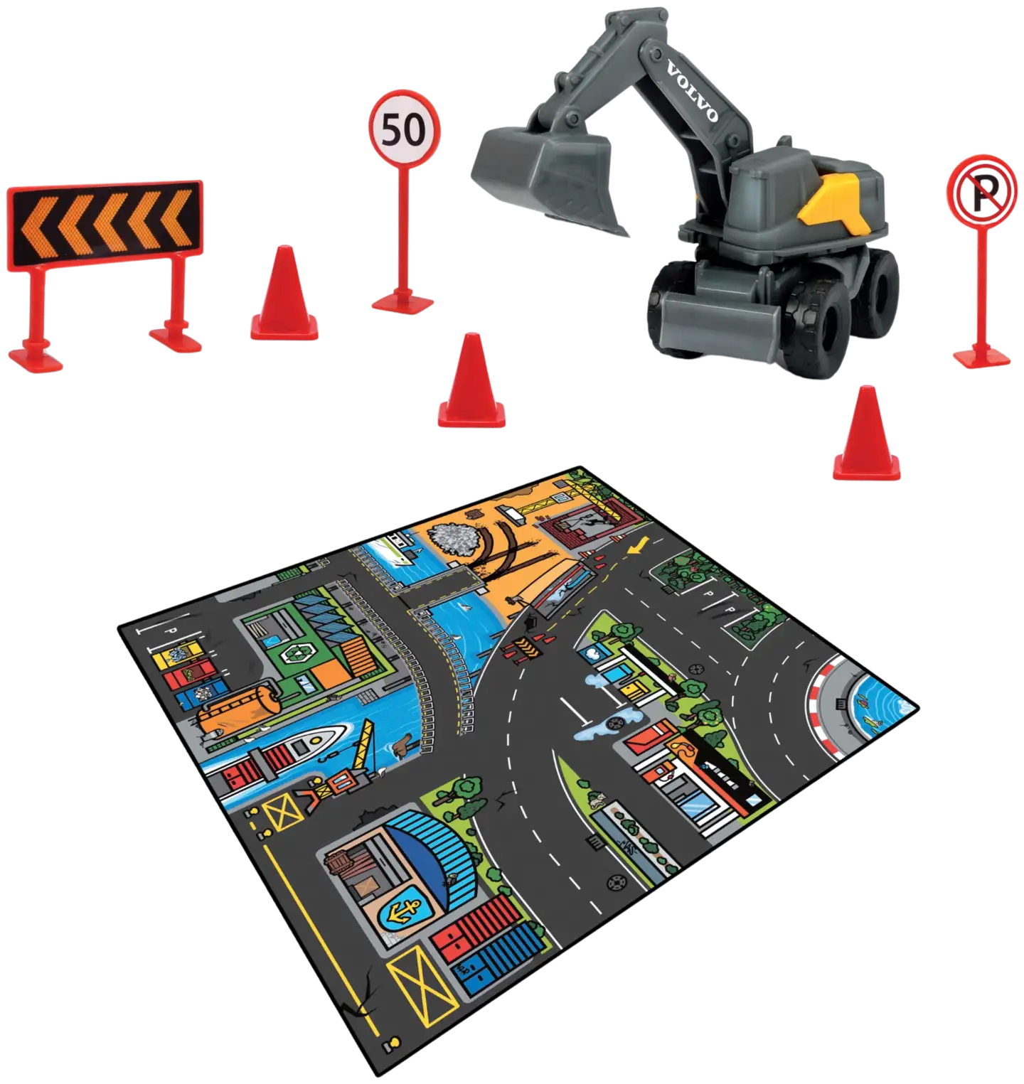 Dickie Toys Micro World Liikennematto ja ajoneuvo, lajitelma, 4 erilaista, myydään yksittäin - 9