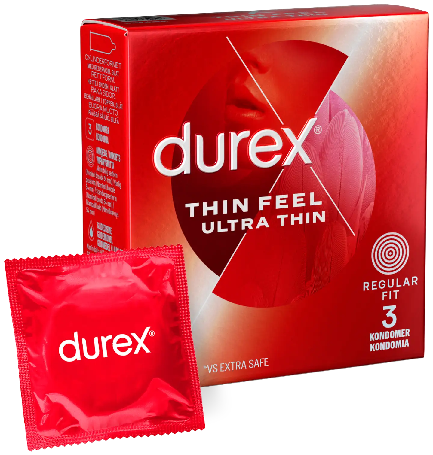 Durex Thin Feel Ultra Thin Kondomi 3kpl