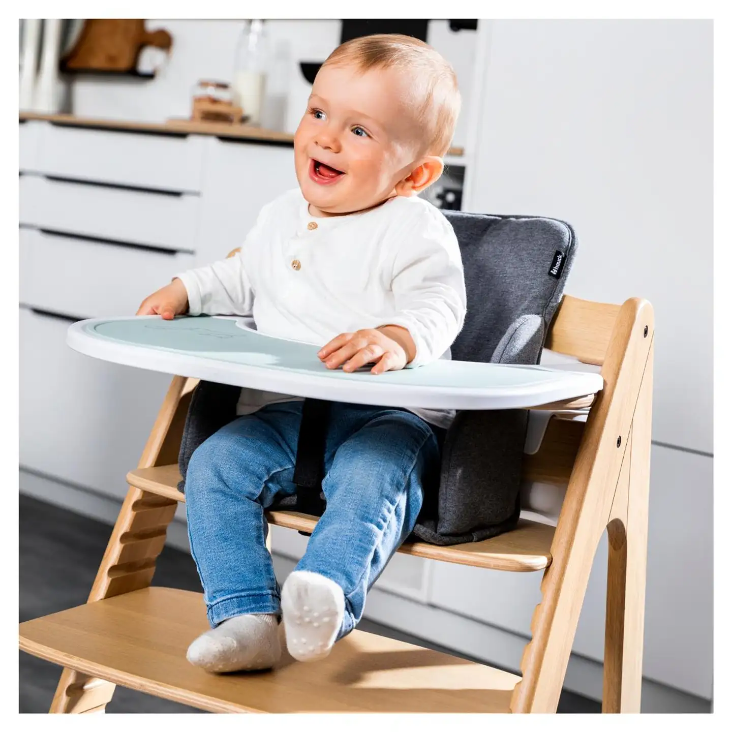 Hauck tarjotin syöttötuoliin Arketa Click Tray valkoinen - 30