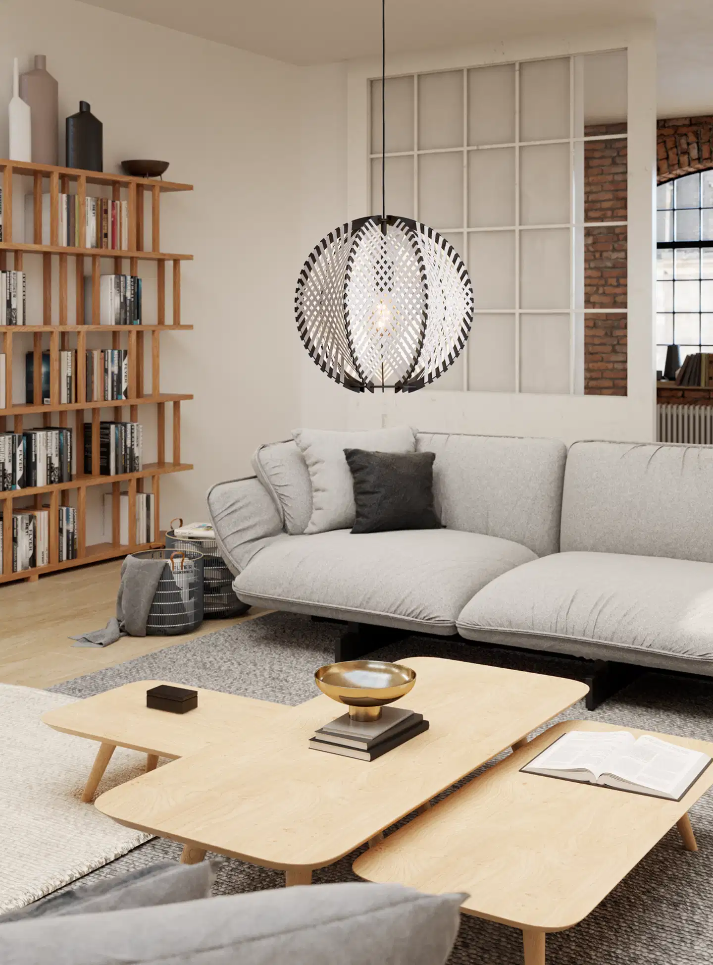 EGLO riippuvalaisin Waverton E27 40 cm musta/valkoinen - 6