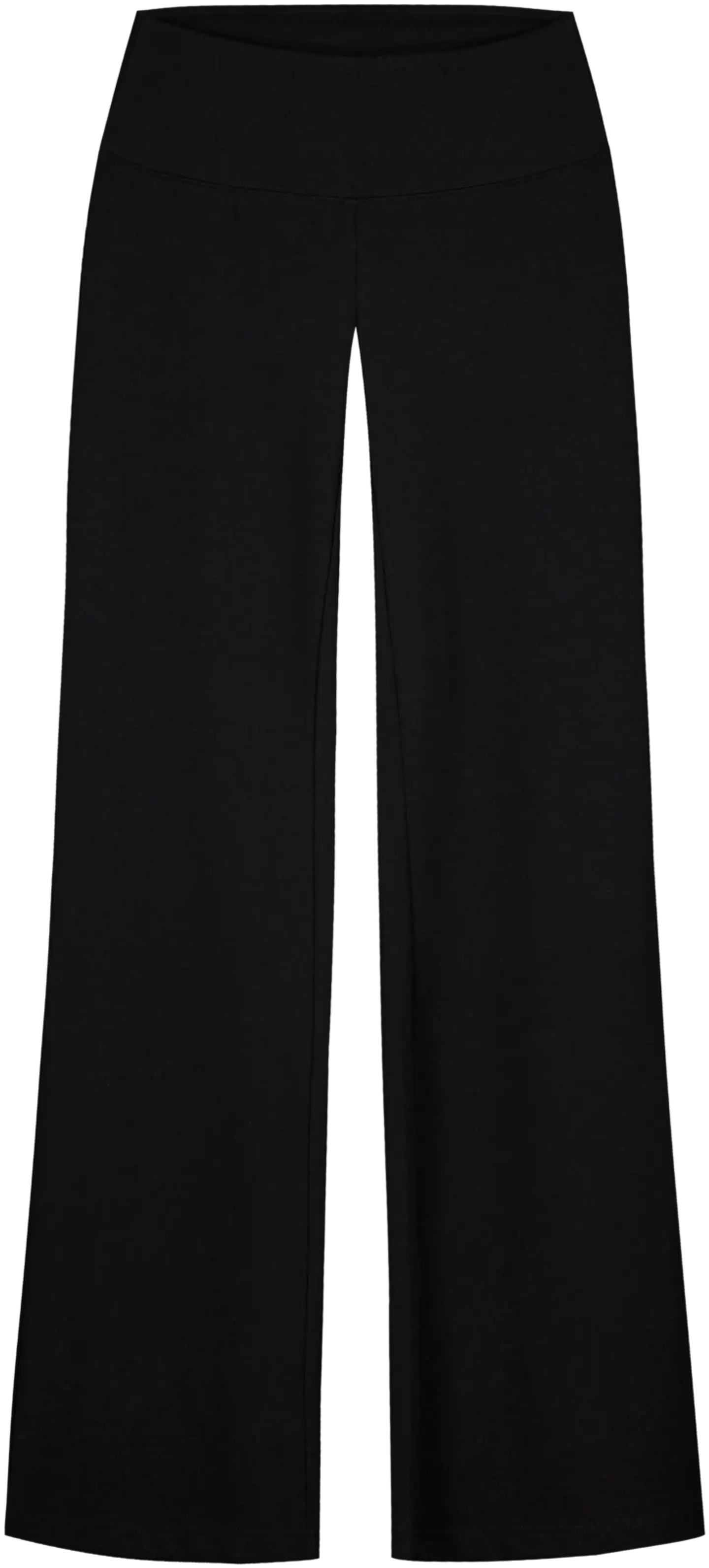WKLY. naisten trikoohousut flare 222W280355 - BLACK - 1