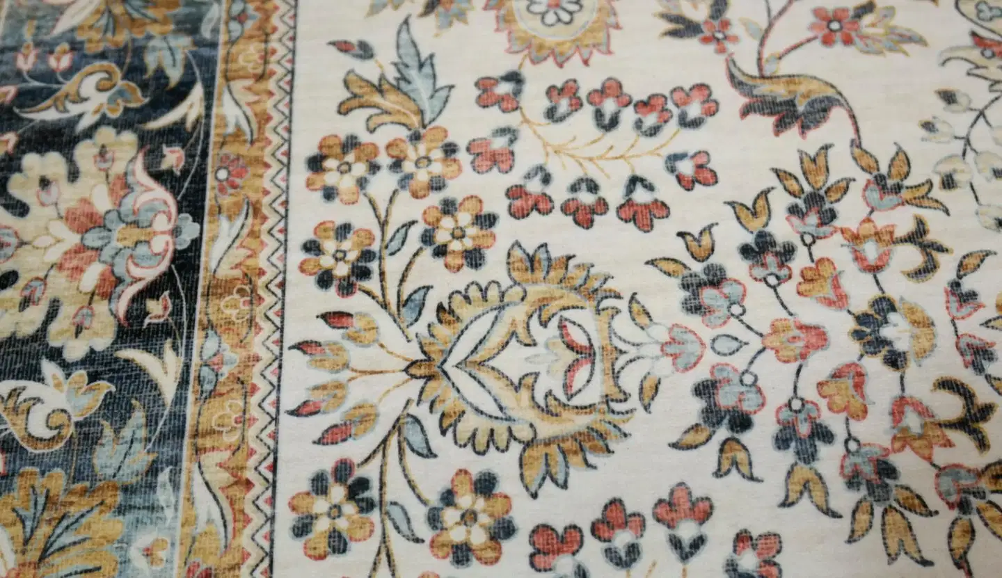 Jysmä matto Rustic Ø 100 sininen - 2