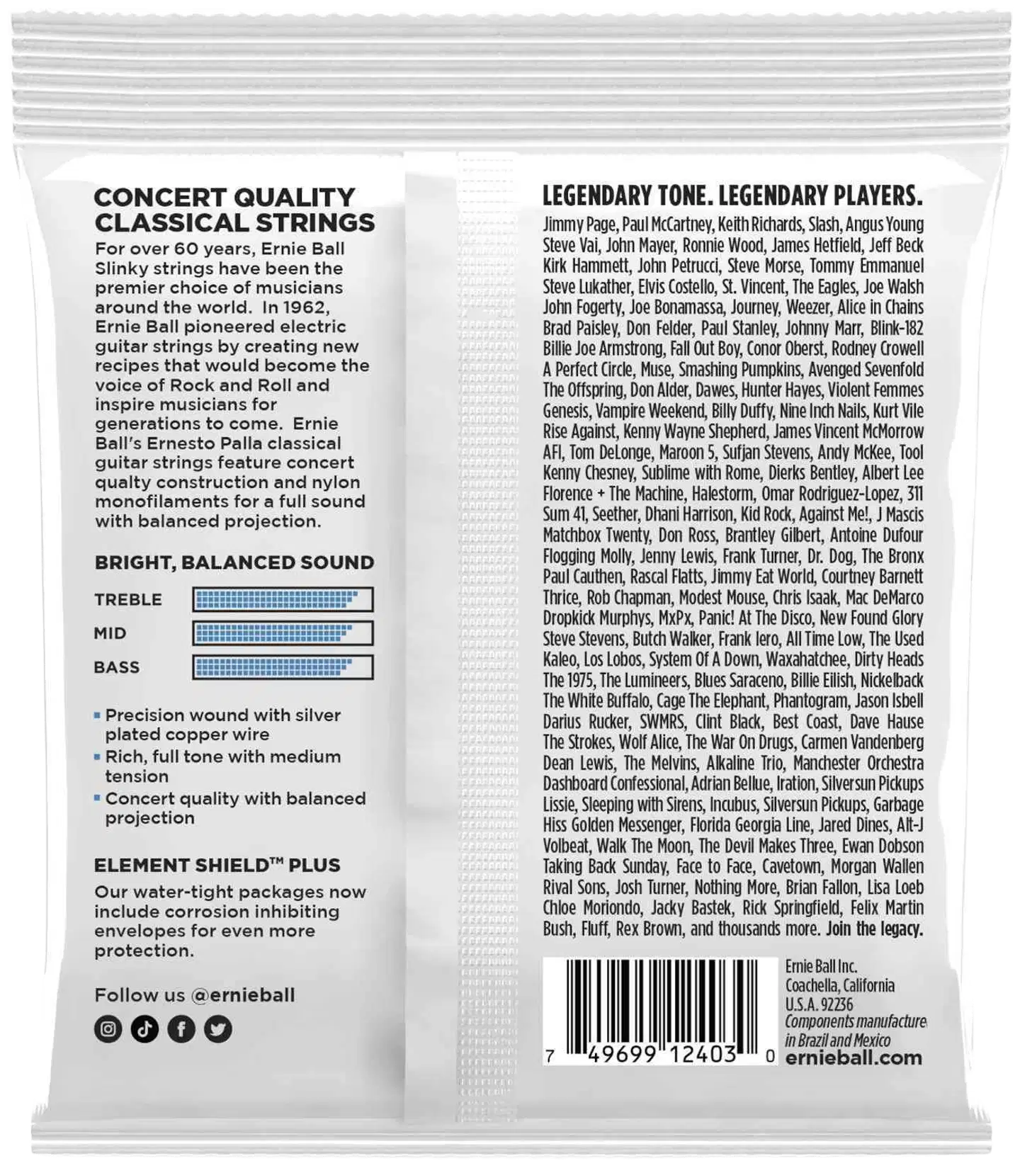 Ernie Ball nylonkielisen kitaran kielet medium tension - 2