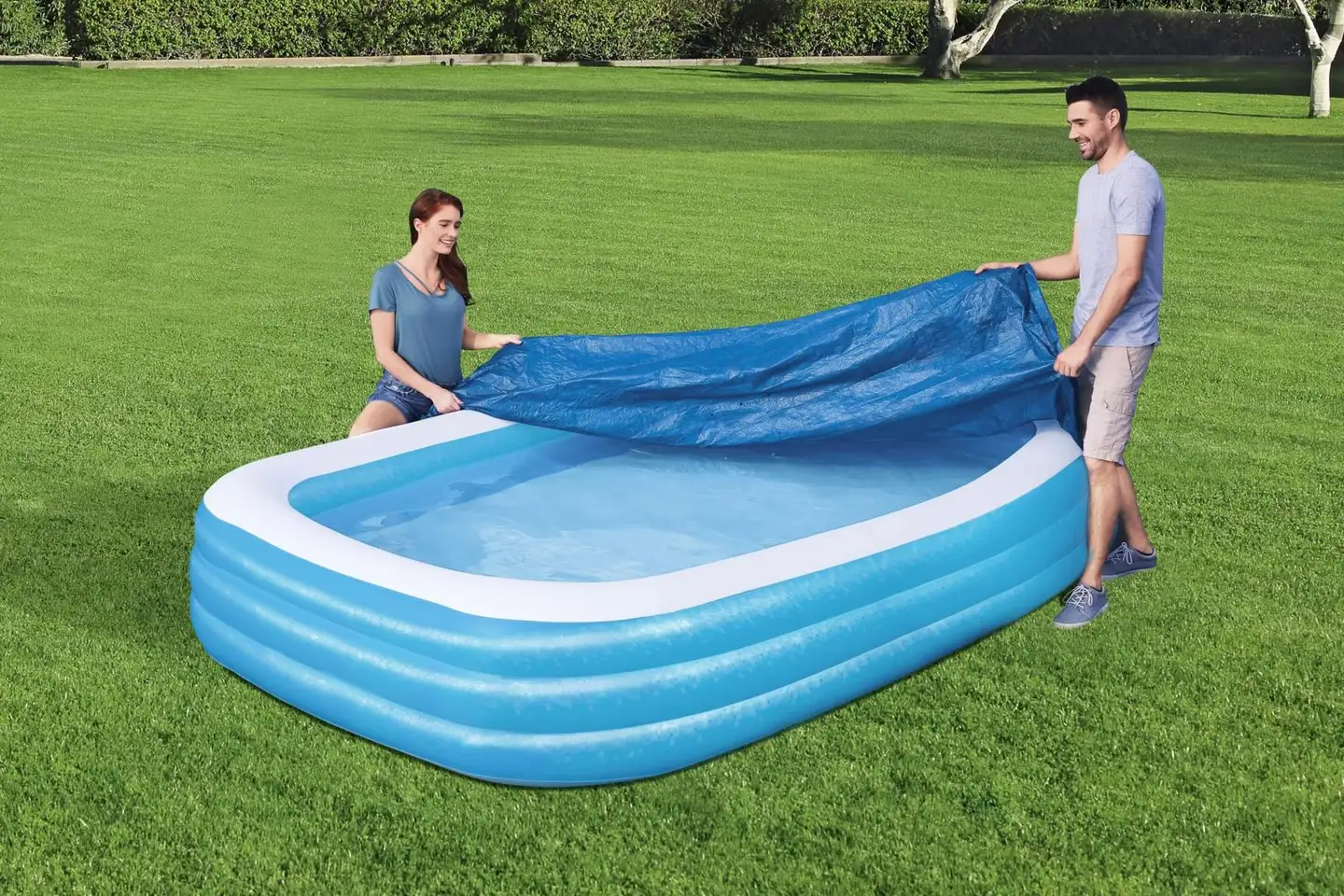 Flowclear uima-altaan suojapeite 305 x 183 x 56 cm - 5