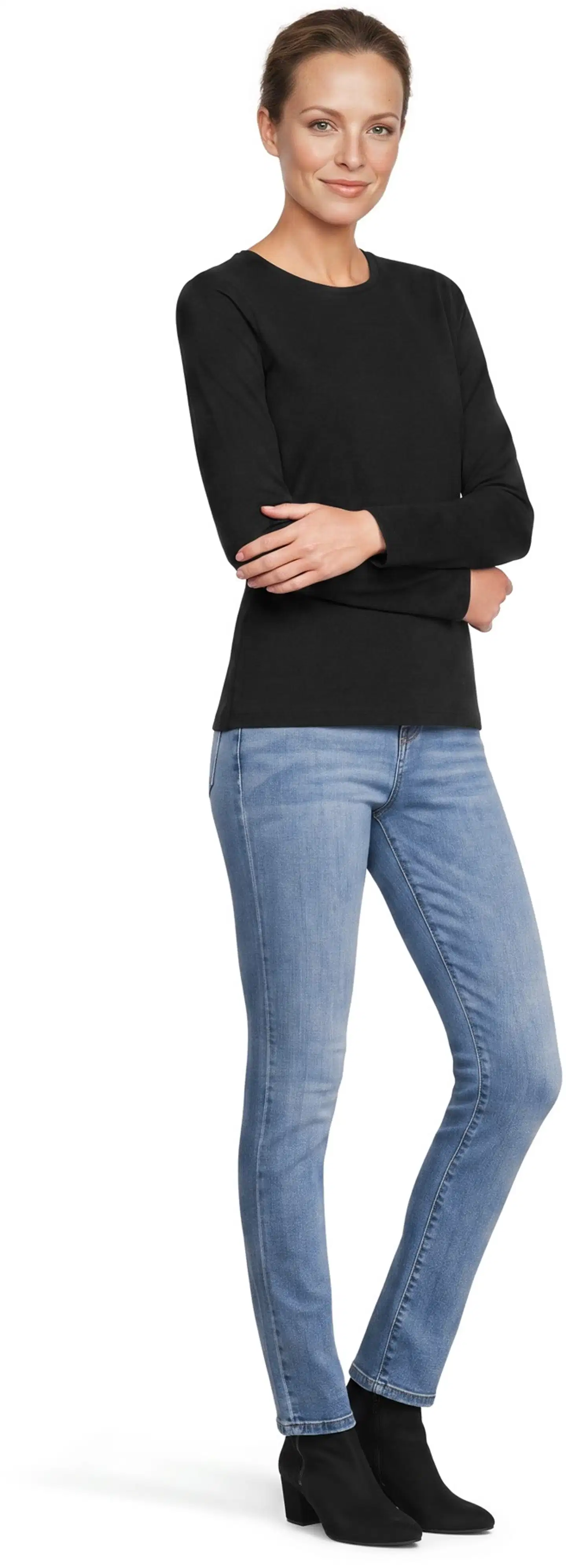 House naisten trikoopusero Donna O - Jet black - 4