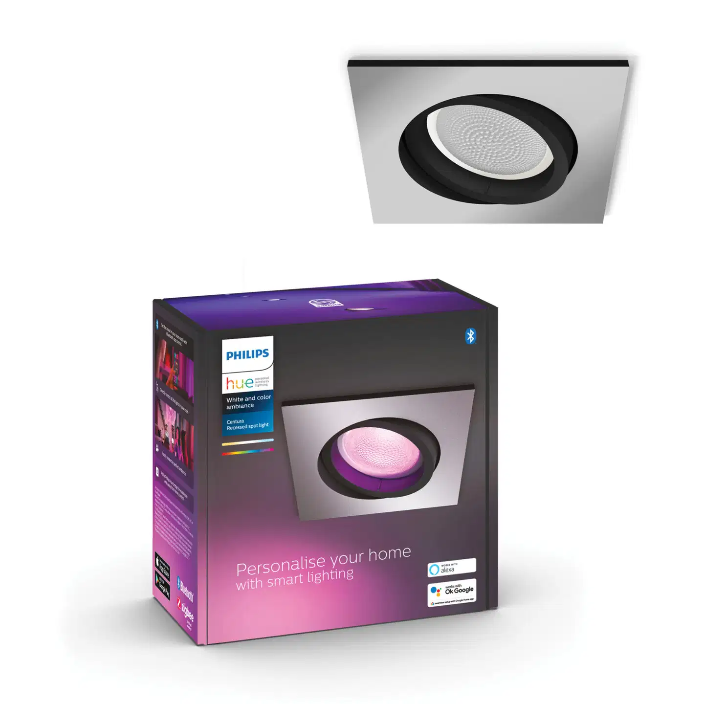 Philips Hue upotettava Centura -kohdevalaisin 4.2W 2000-6500K 400LM pieni alumiini - 4