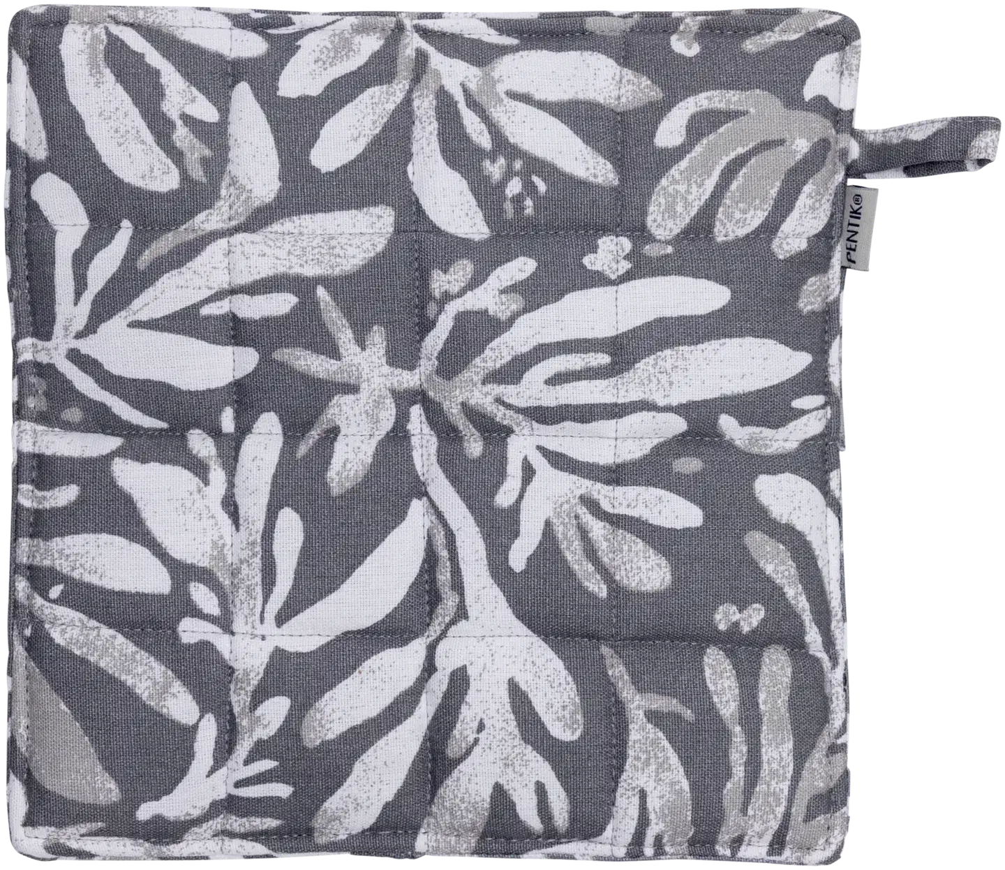 Pentik Hetki patalappu 2 kpl/setti 21x21 cm lehti harmaa - 1