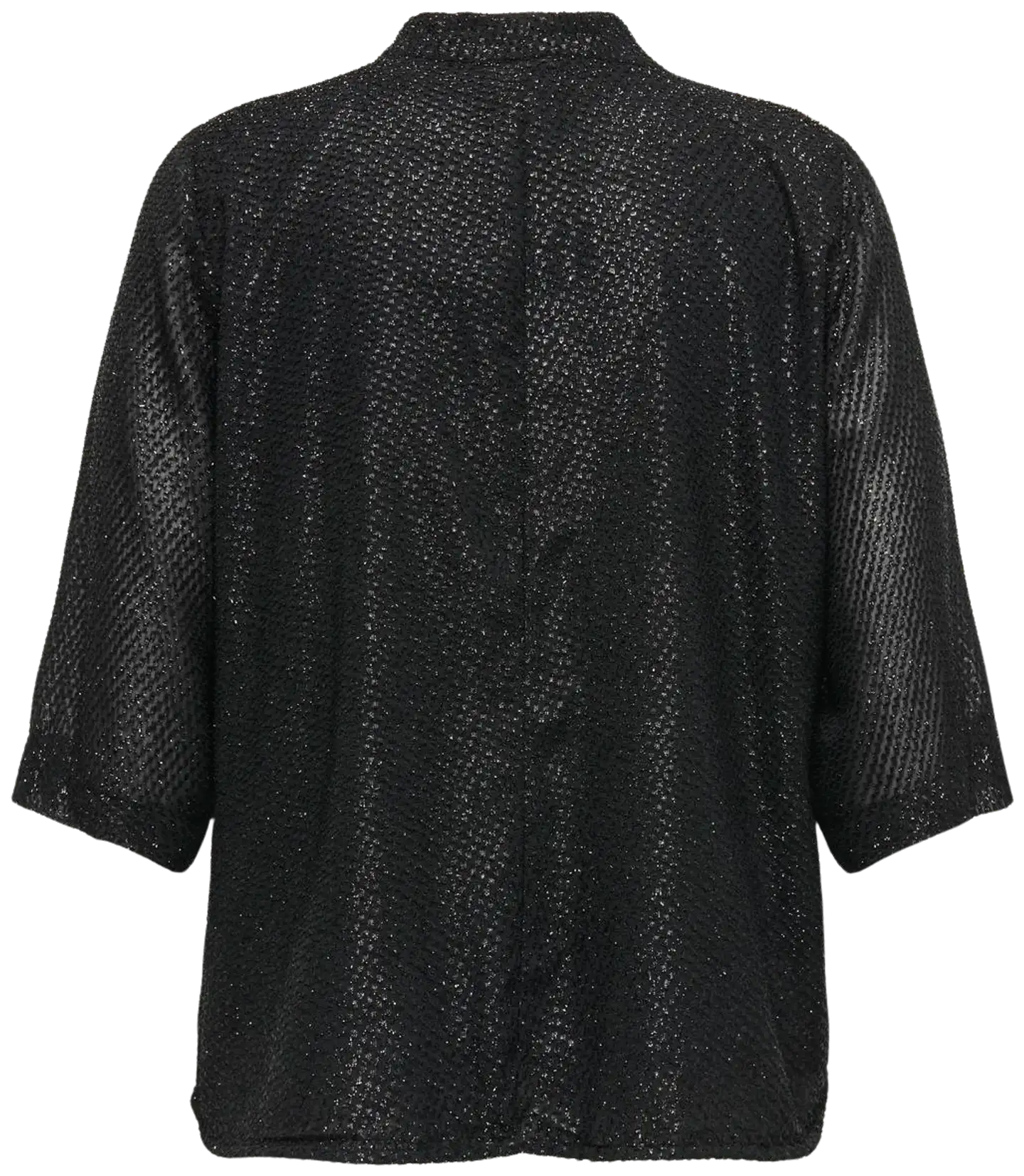 ONLY CARMAKOMA naisten glitter kimono Carsilvana - BLACK - 2