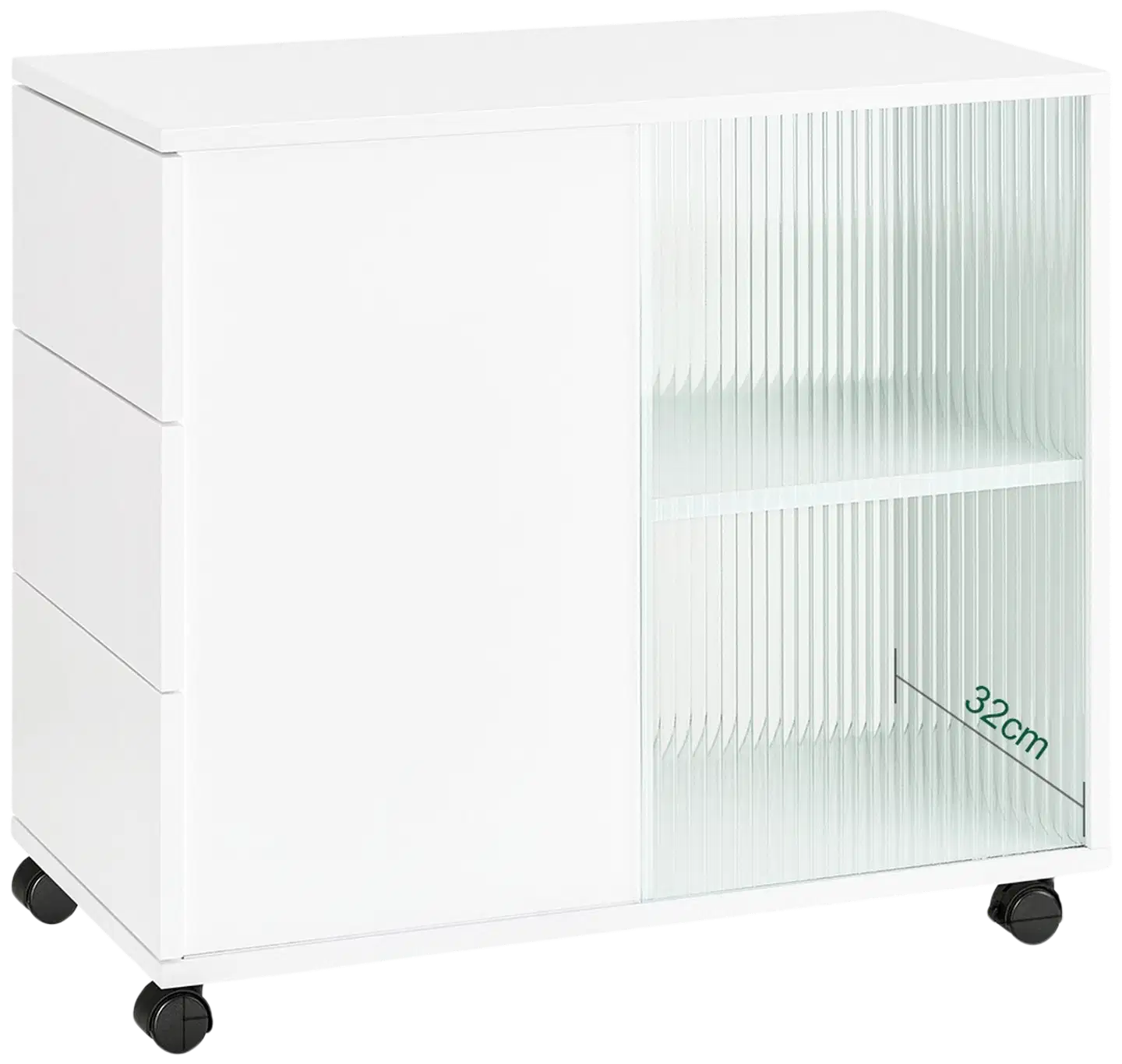 SoBuy sivupöytä valkoinen FBT141-W - 3