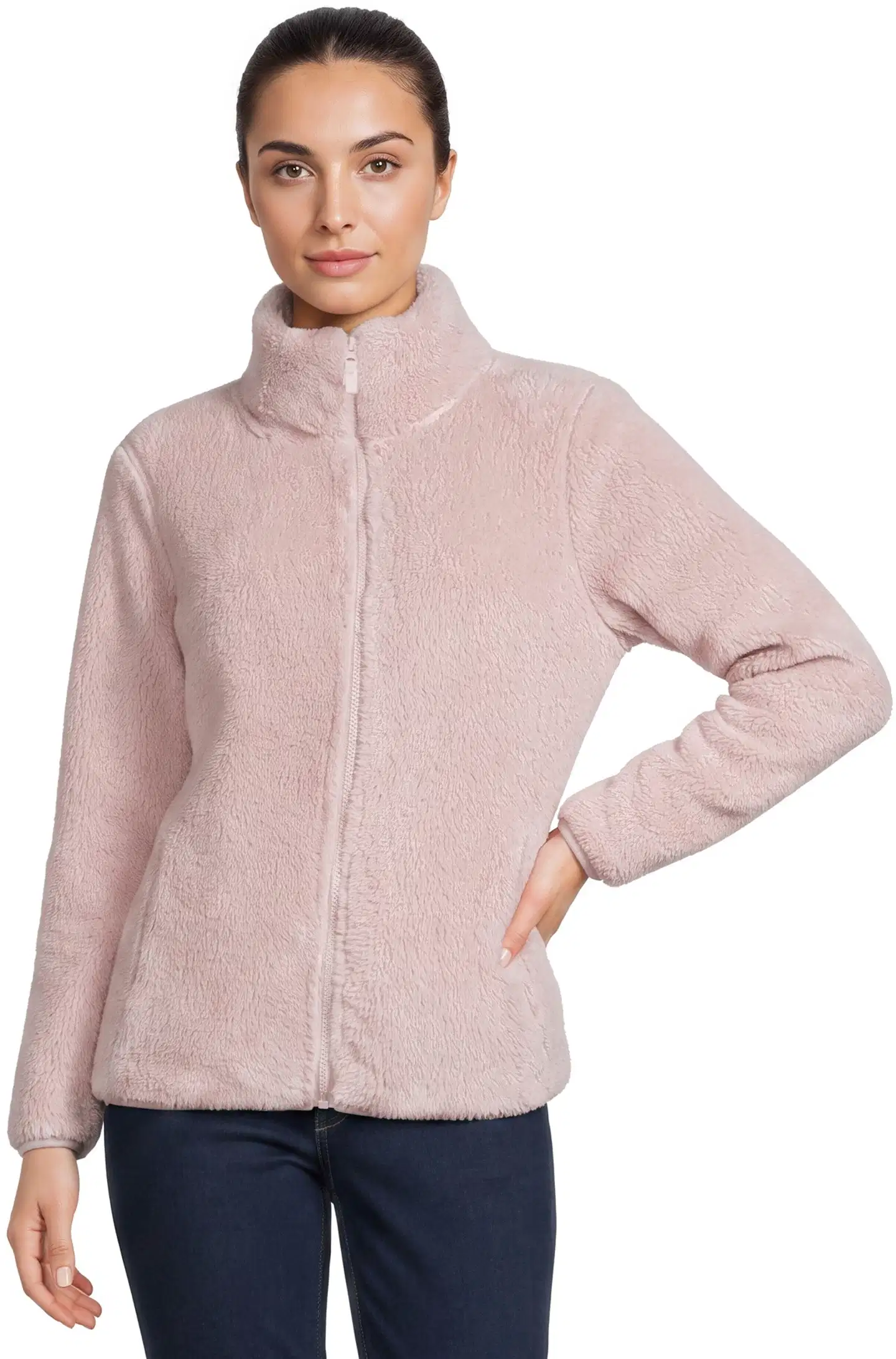 House naisten fleecetakki sherpa YLJ4610 - Light pink - 4