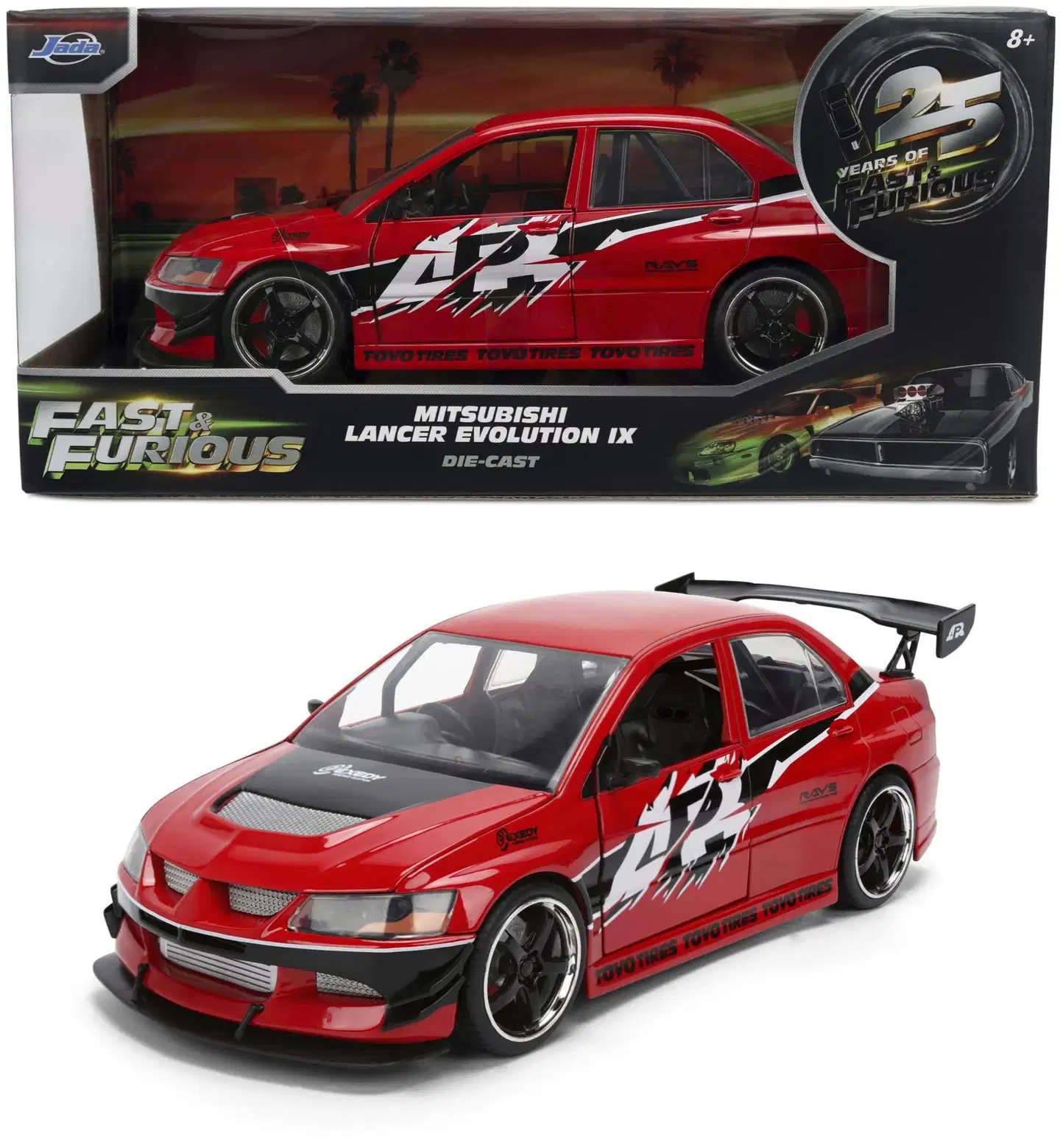 Jada Fast & Furious 2006 Mitsubishi Lancer, 19 cm, 1:24, die-cast - 1