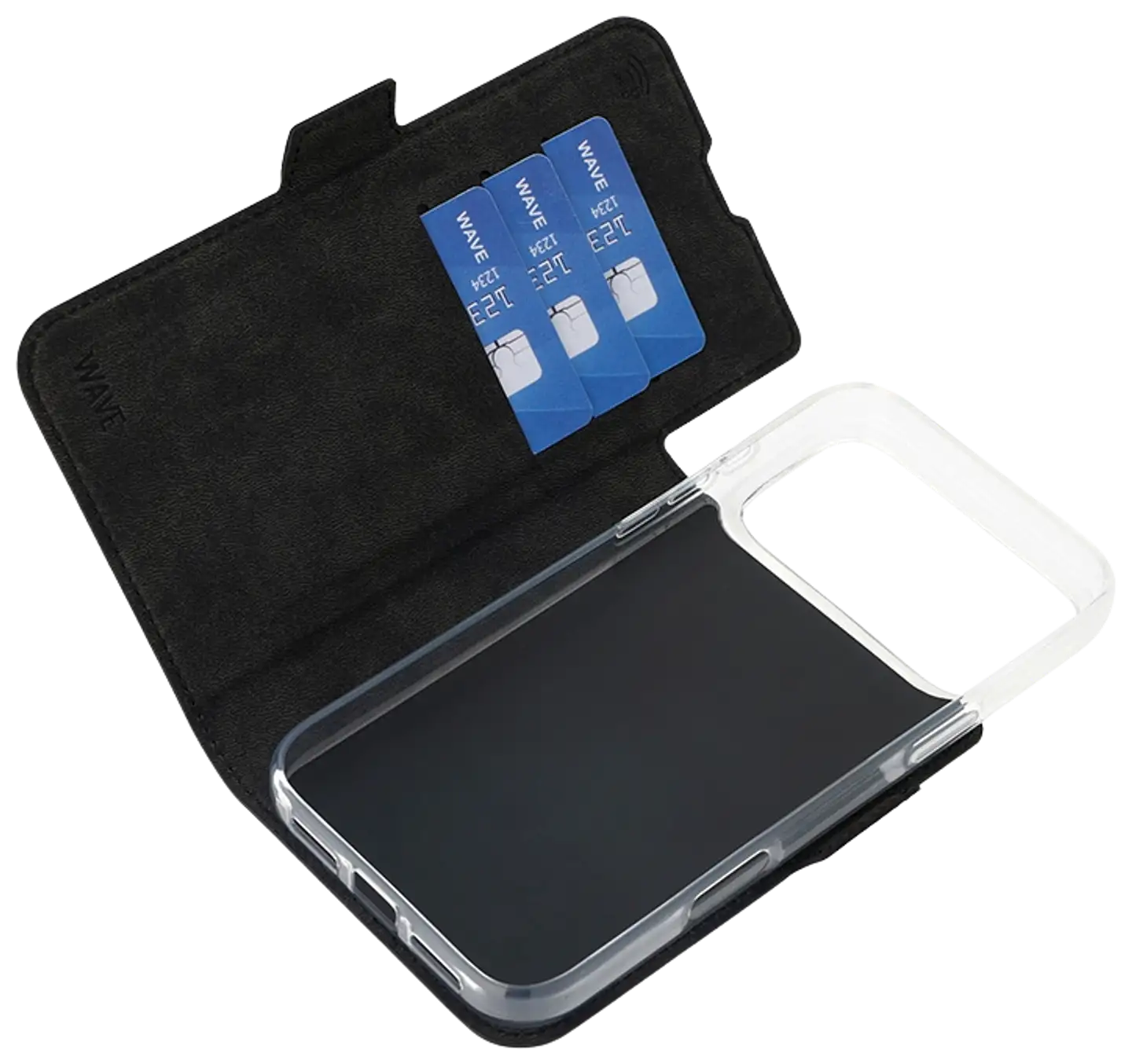 Wave MagSafe -yhteensopiva Book Case, Apple iPhone 17 Pro Max, musta - 5