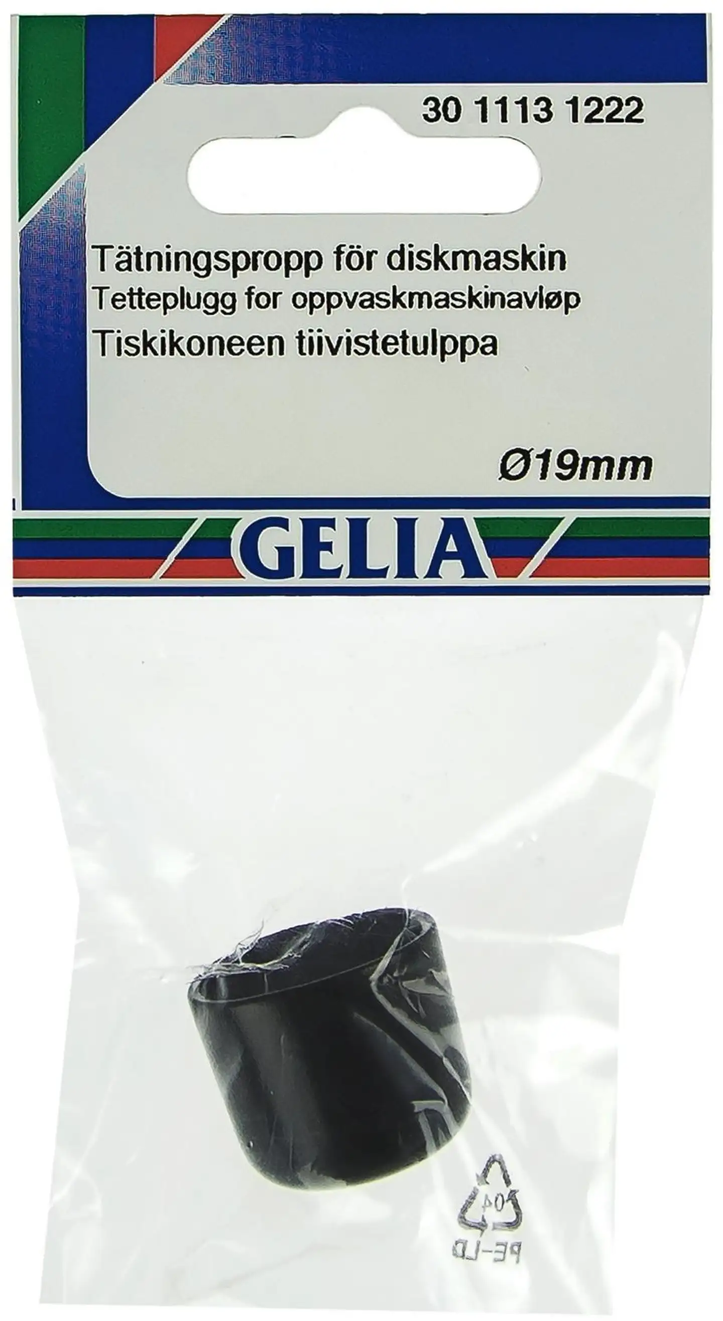 Gelia poistoyhteen hattu Ø19mm