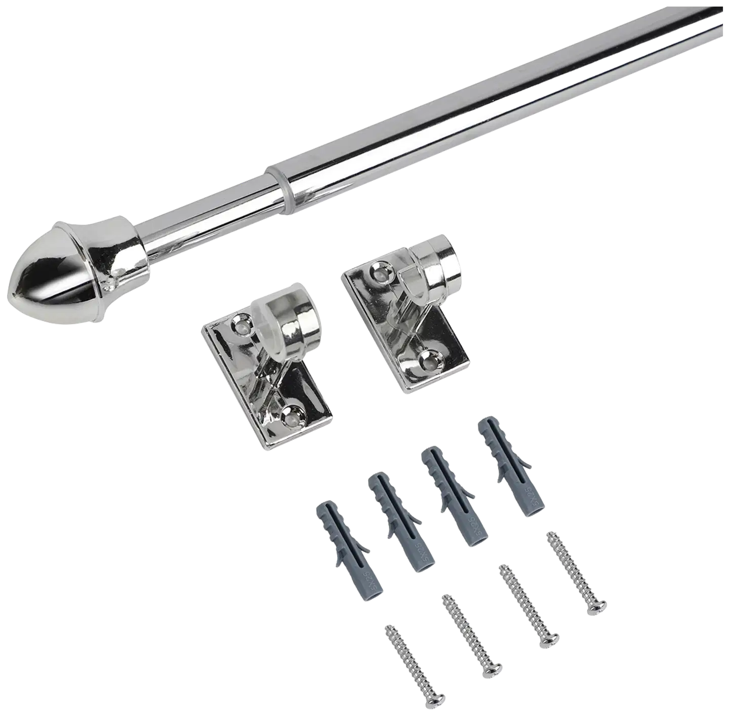 Ihanin verhotanko Cafe kromi 75-125cm 11/13 mm - 2