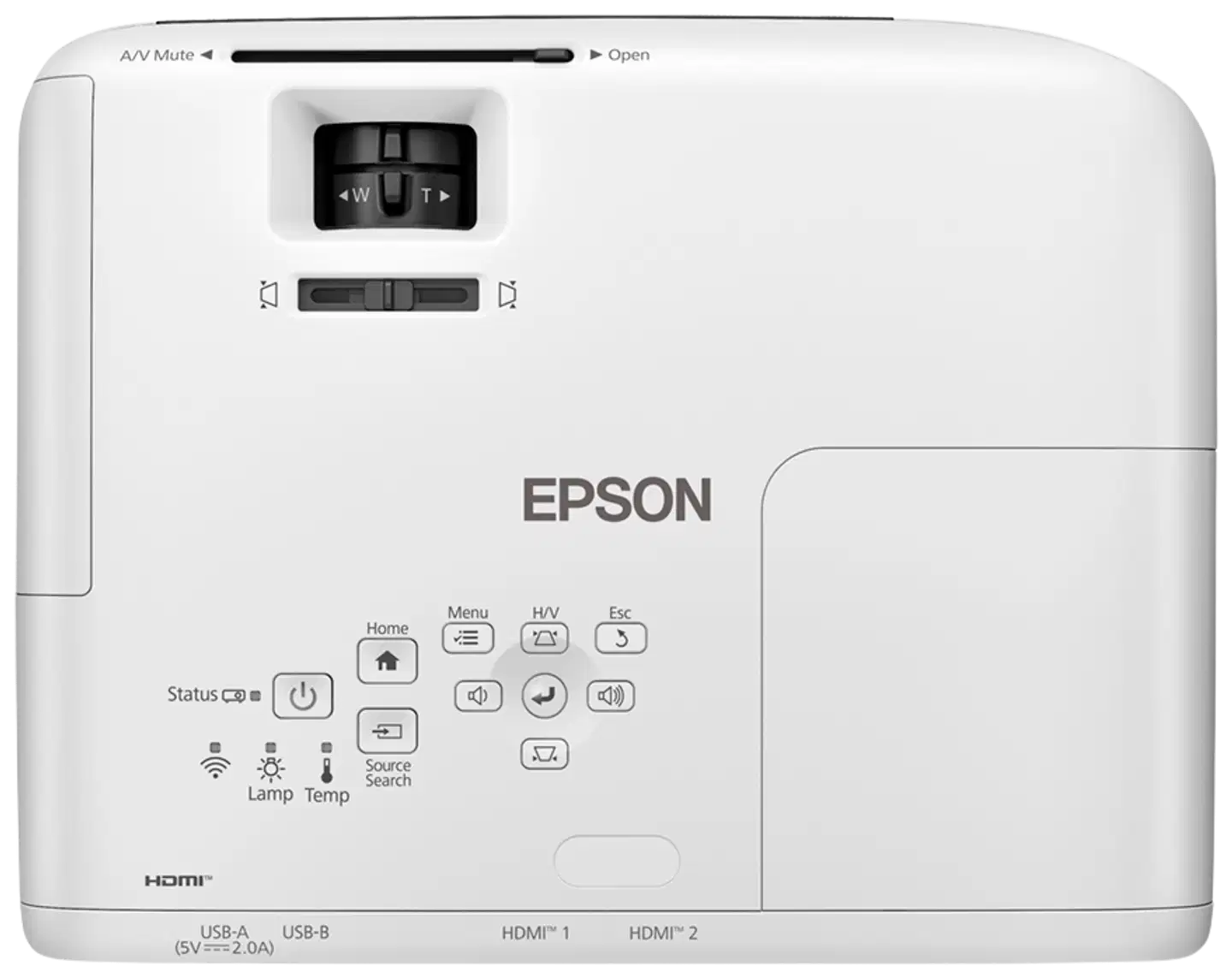 Epson WXGA-lamppuprojektori EB-W55 - 5