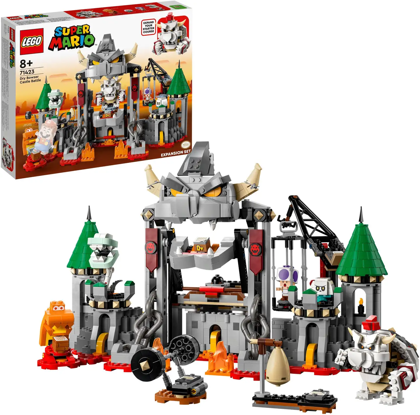 LEGO® Super Mario™ 71423 Dry Bowserin taistelu linnassa ‑laajennussarja - 3