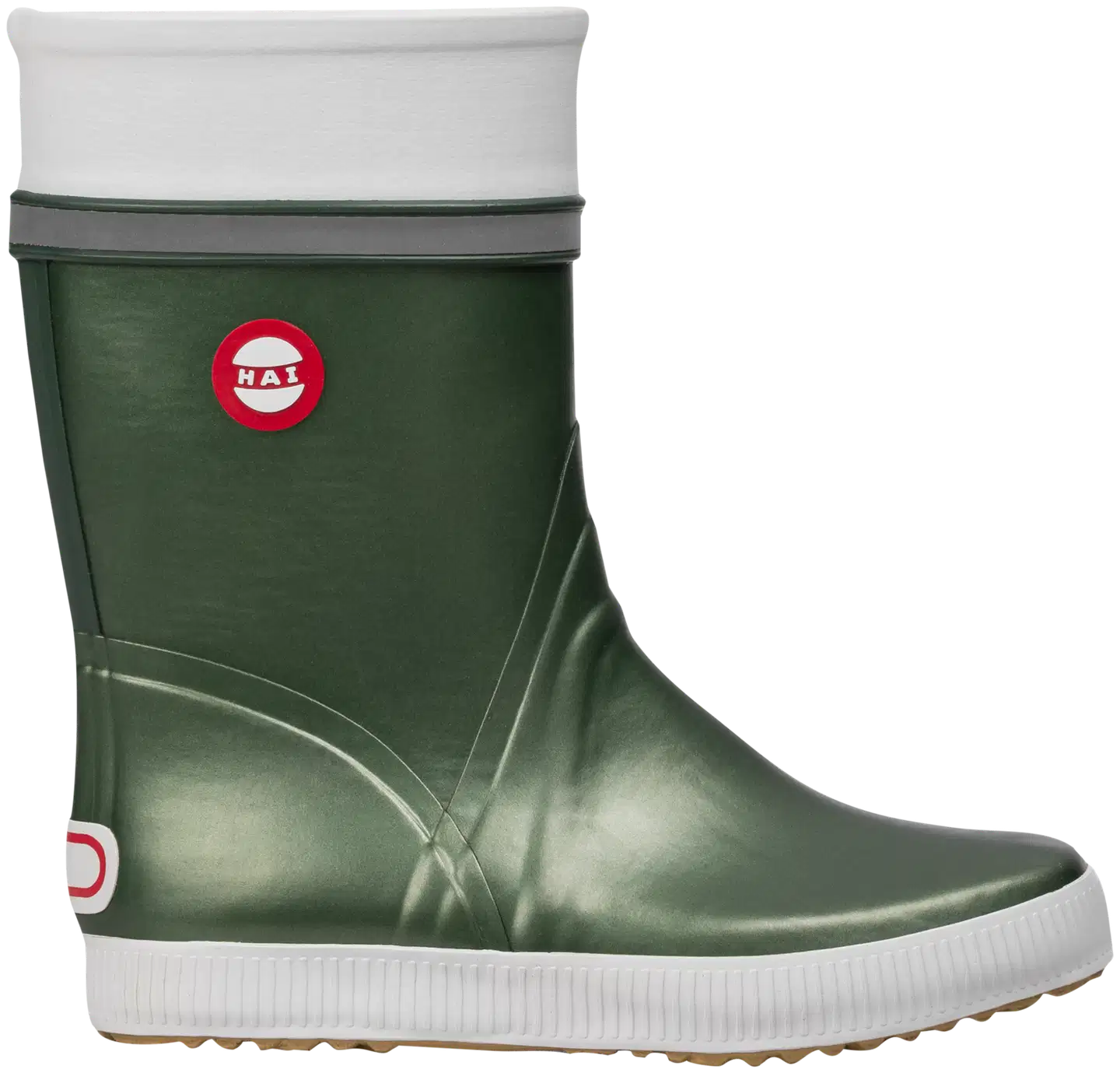 Hai Shiny naisten kumisaapas - Shiny green - 1