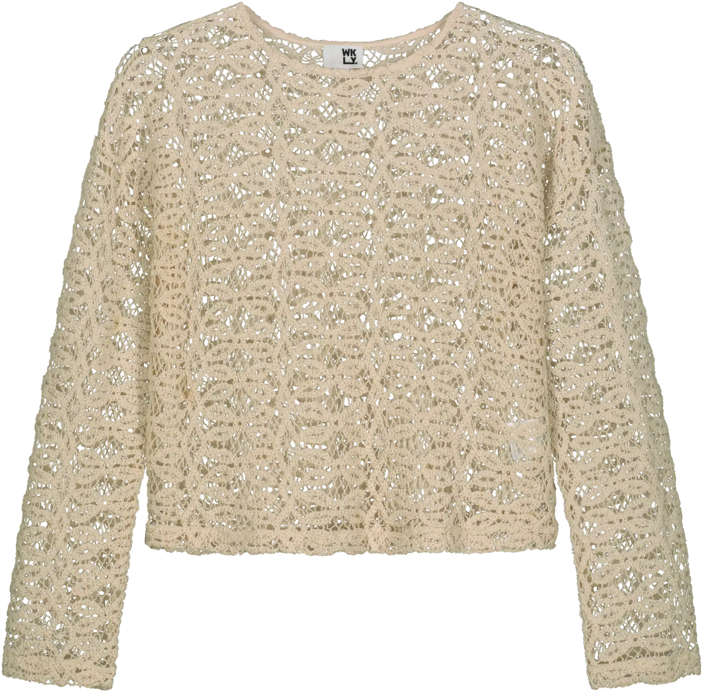 WKLY. naisten neulospusero crochet 213W280164 - ecru - 1