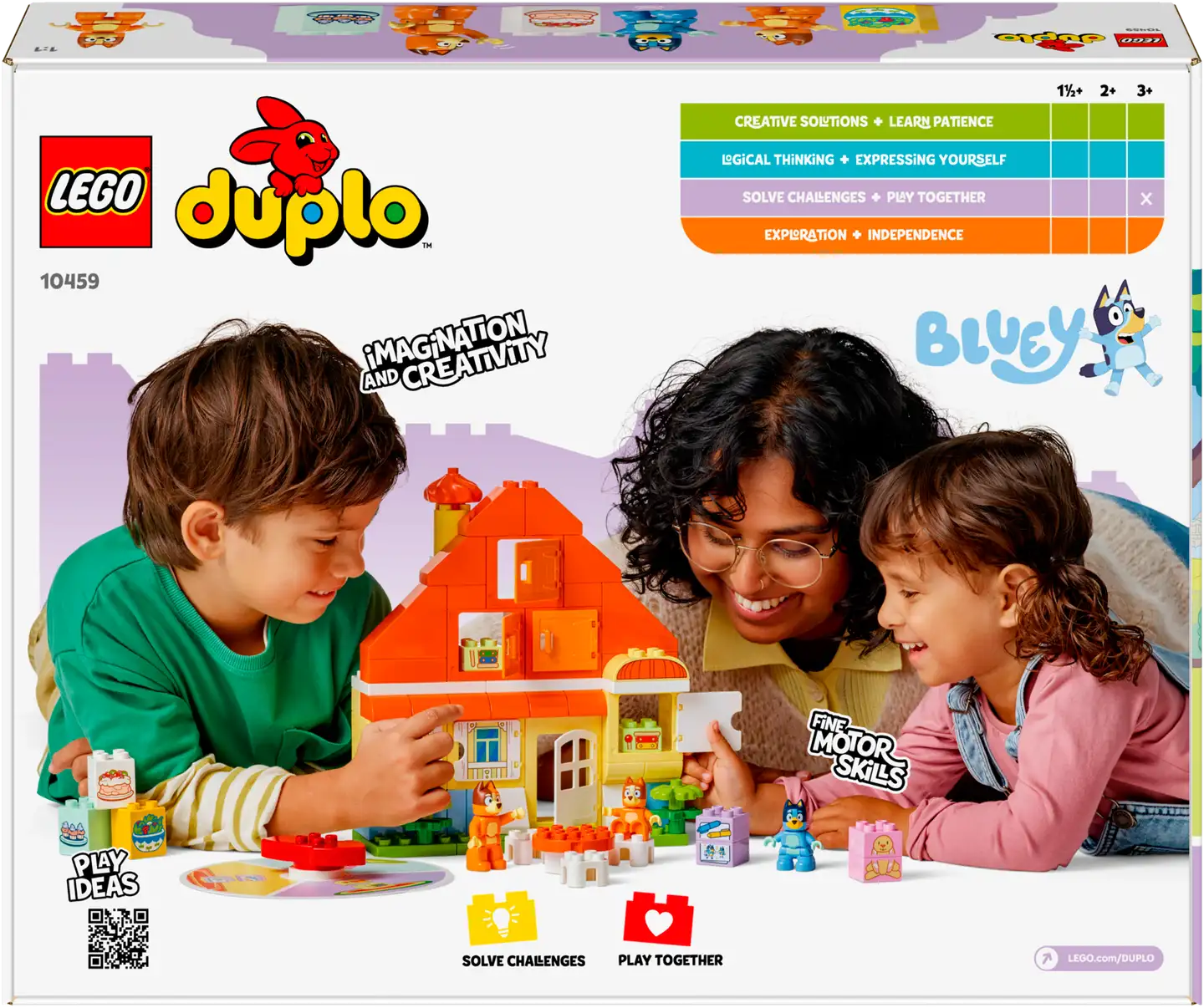 LEGO DUPLO Bluey 10459 Blueyn perheen talo ja muistipeli - 3