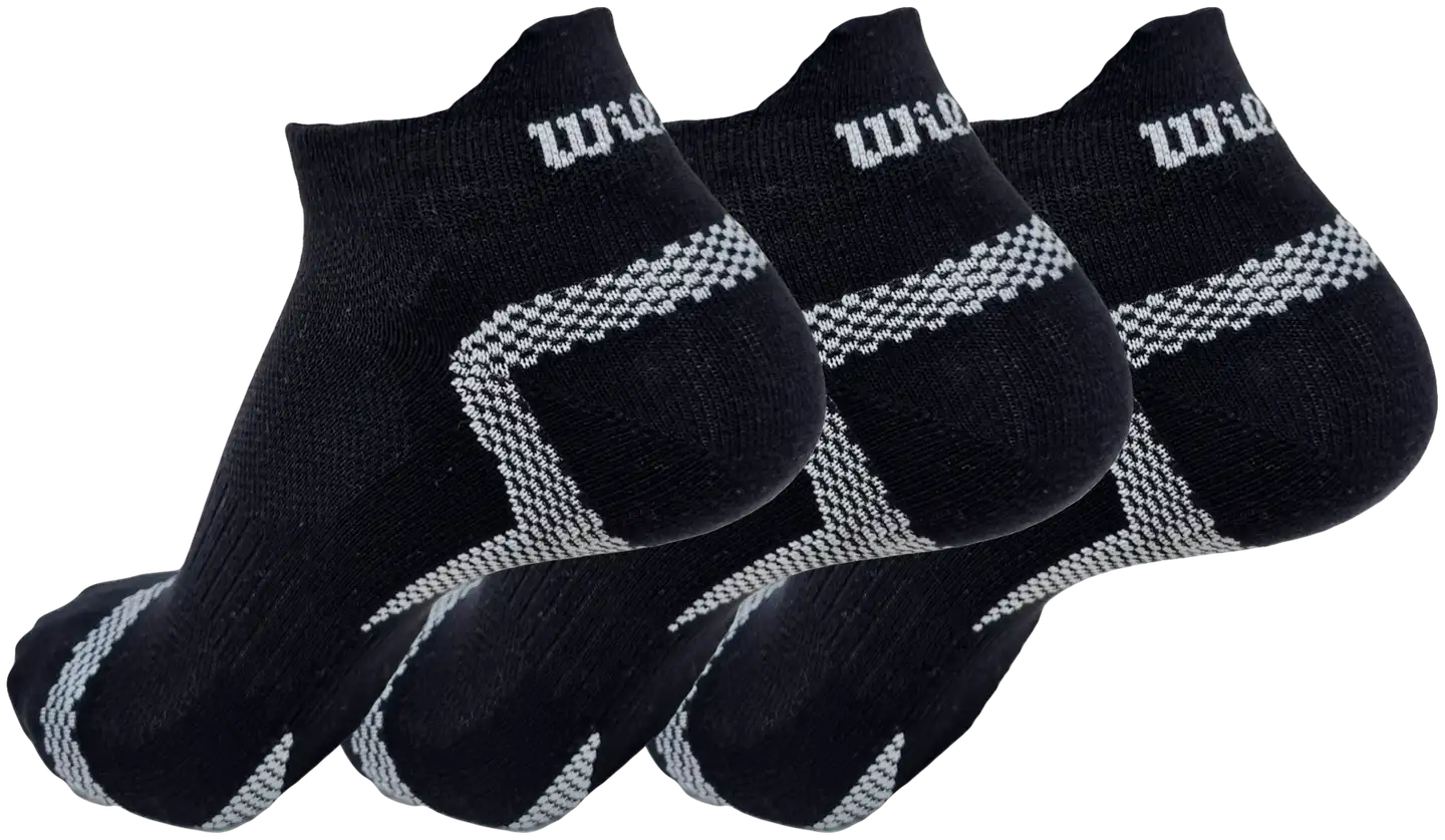 Wilson miesten varrettomat urheilusukat 3-pack - BLACK - 2