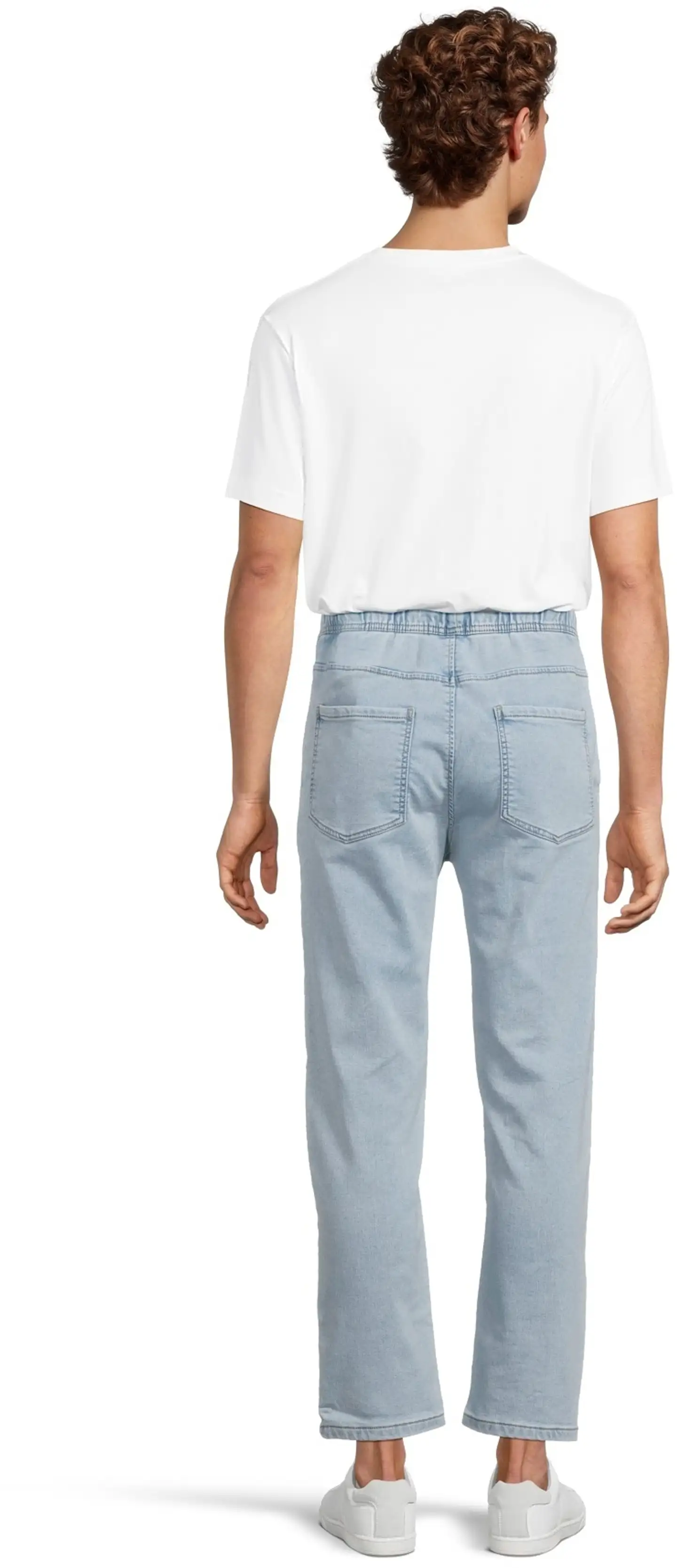 WKLY. miesten denim-joggerit 202W042604 - Indigo denim washed - 3